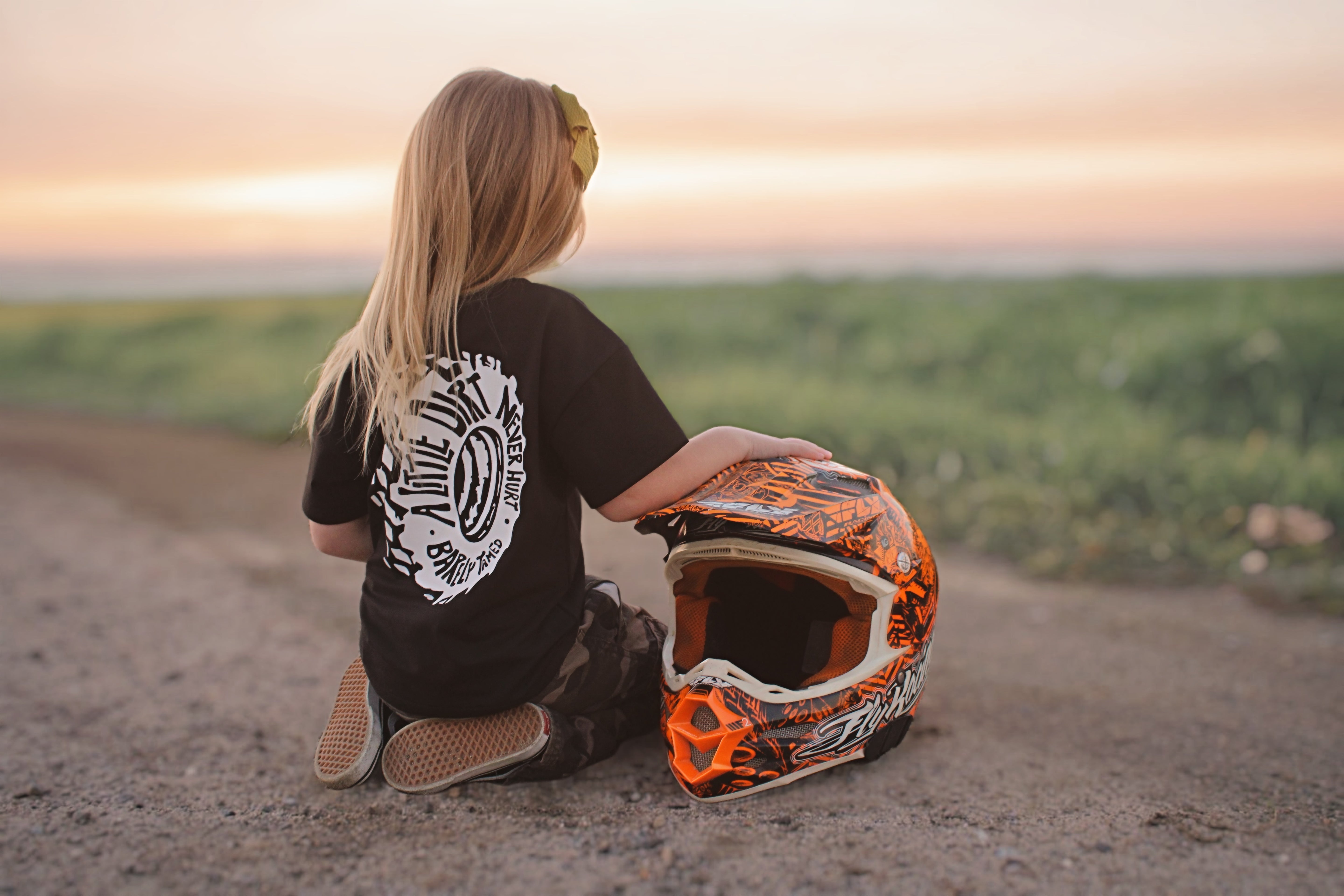 A Little Dirt Never Hurt Toddler Graphic T-Shirt – Black | Monster Truck Dirt Bike Tee - Barely Tamed