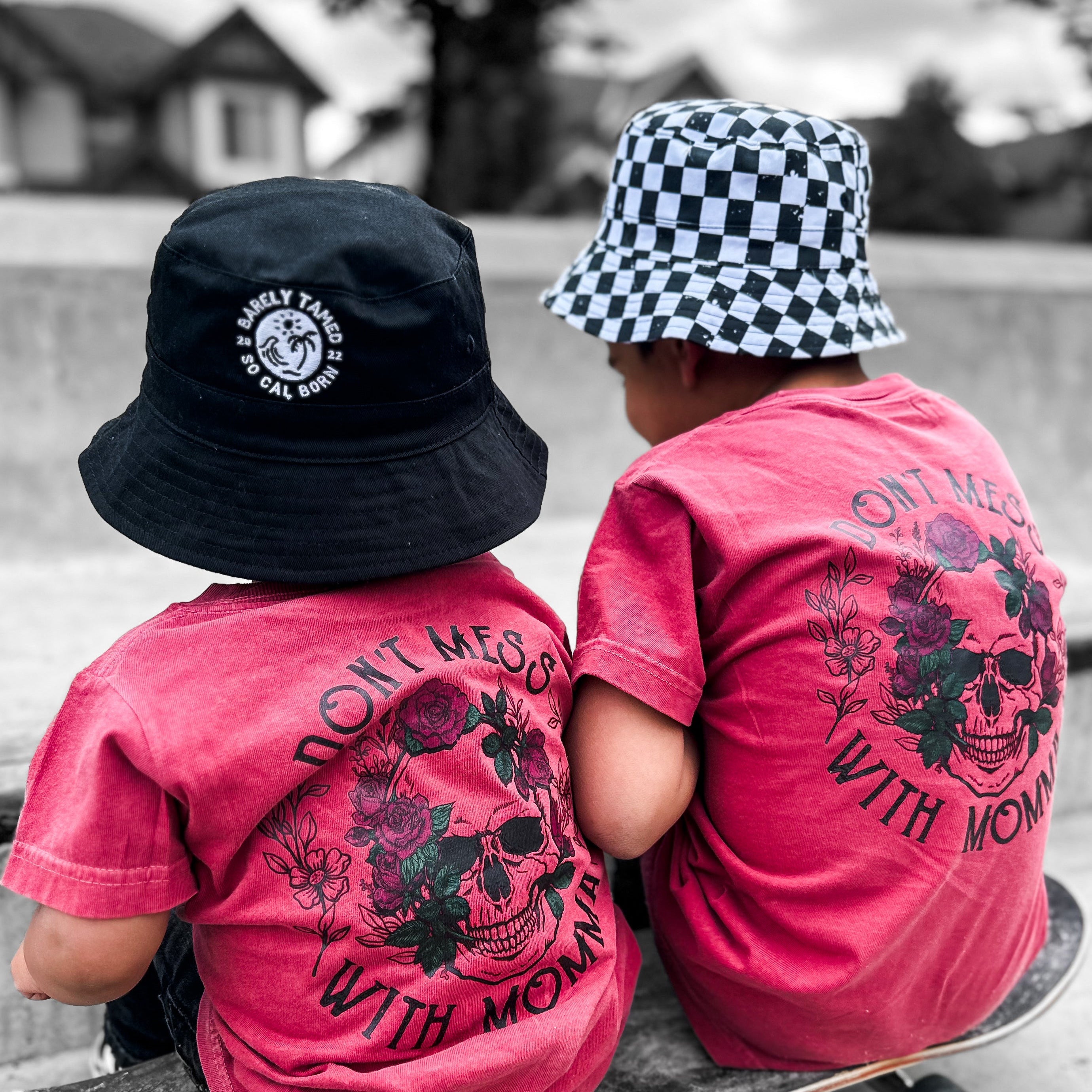 Checkered Reversible Bucket Hat
