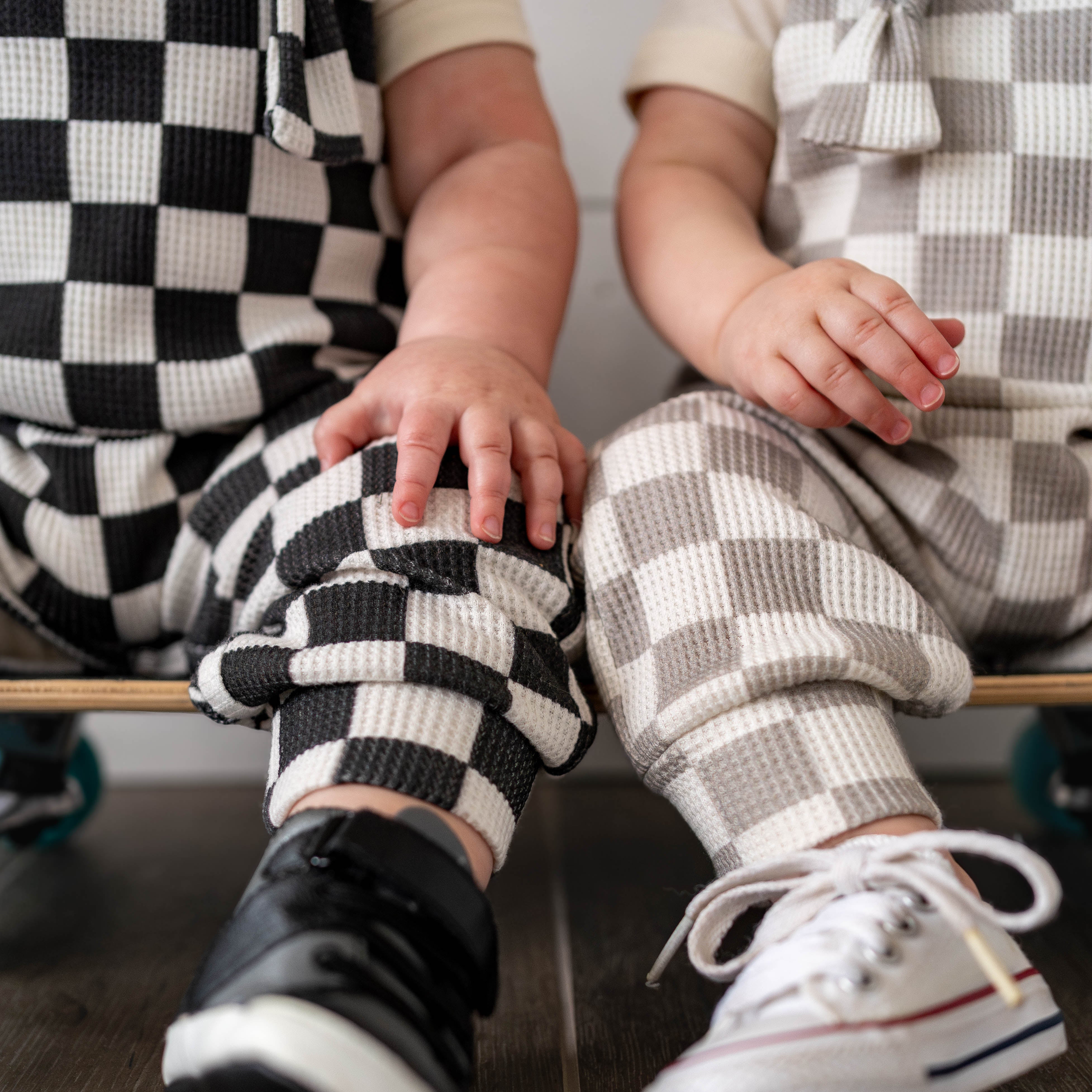 Ziggy Checkered Romper - Barely Tamed