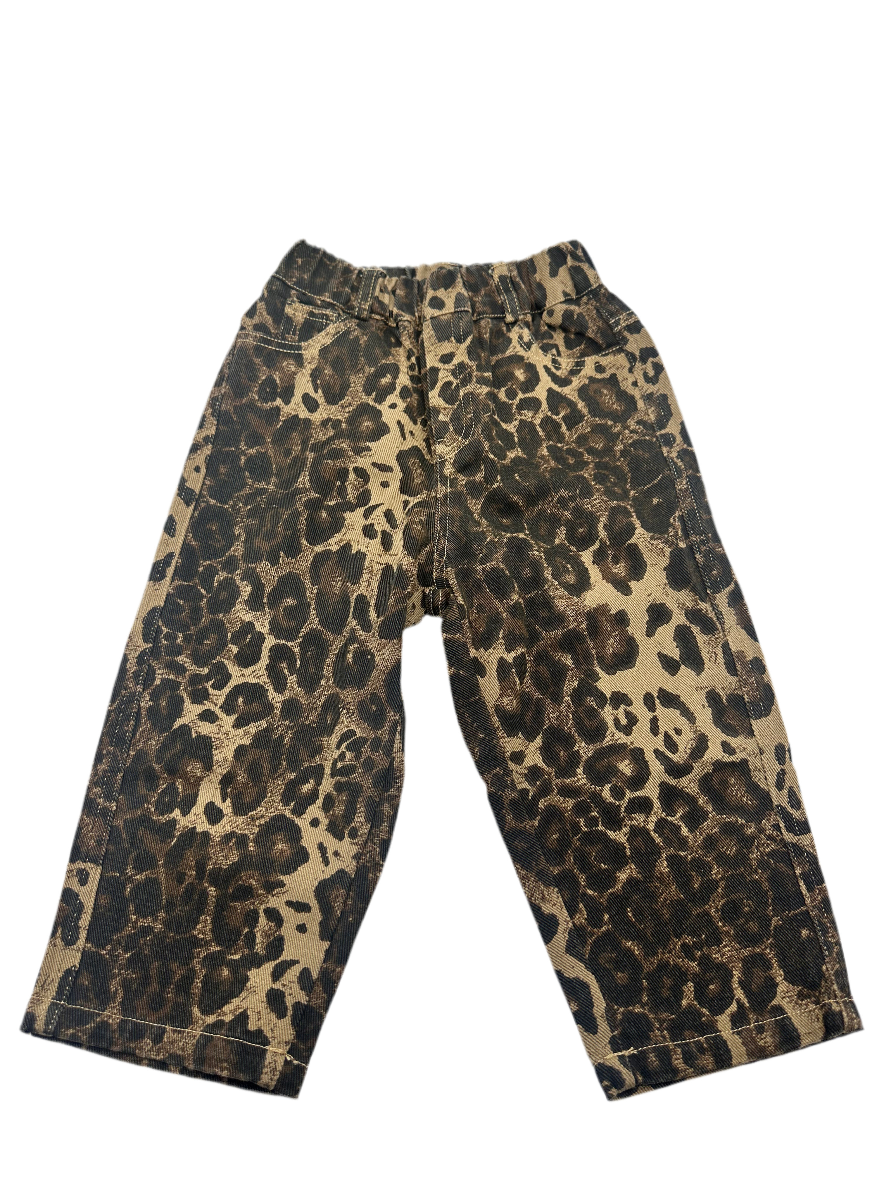 Leopard Oversized Jeans - Barely Tamed