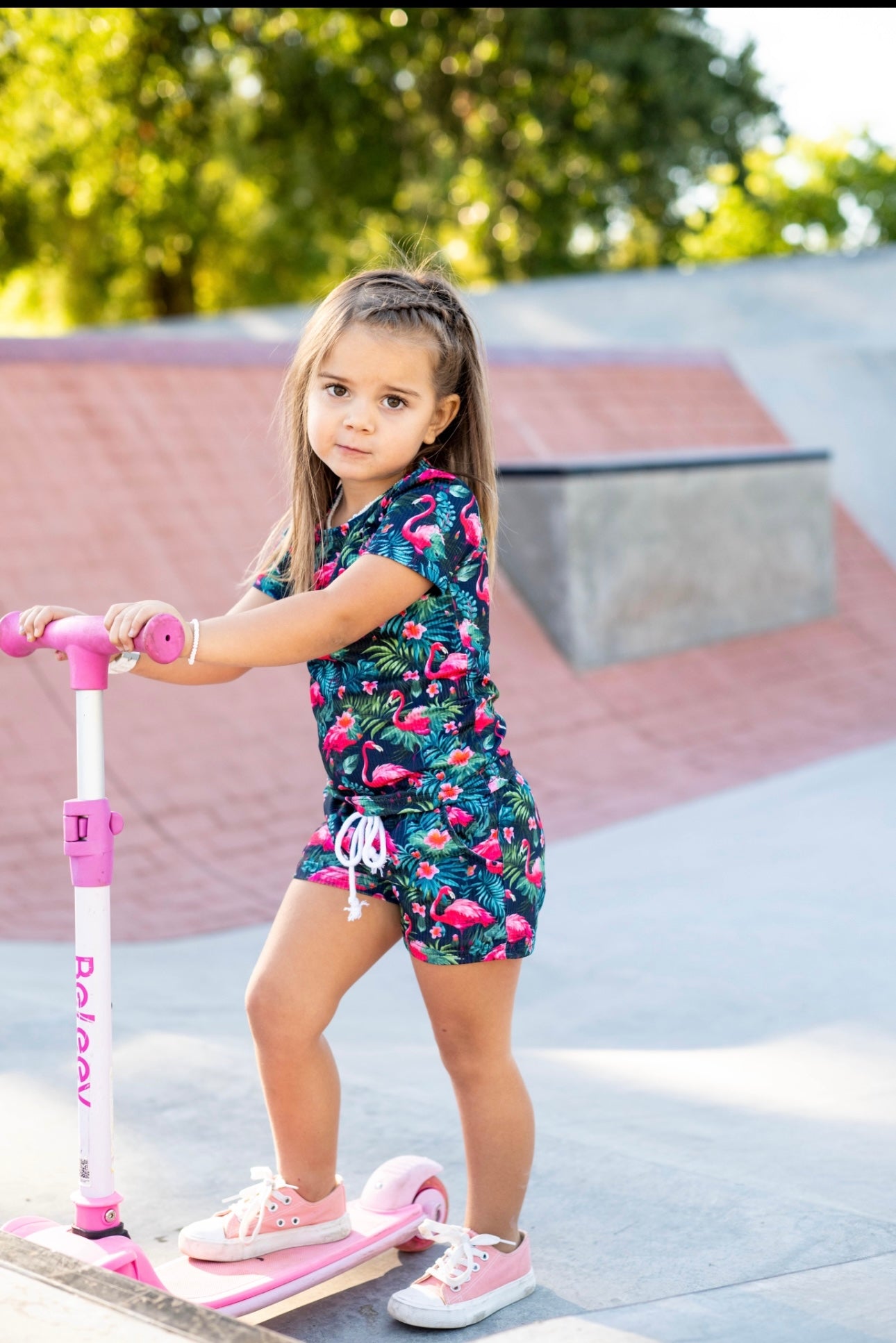 toddler and infant tropical ribbed set