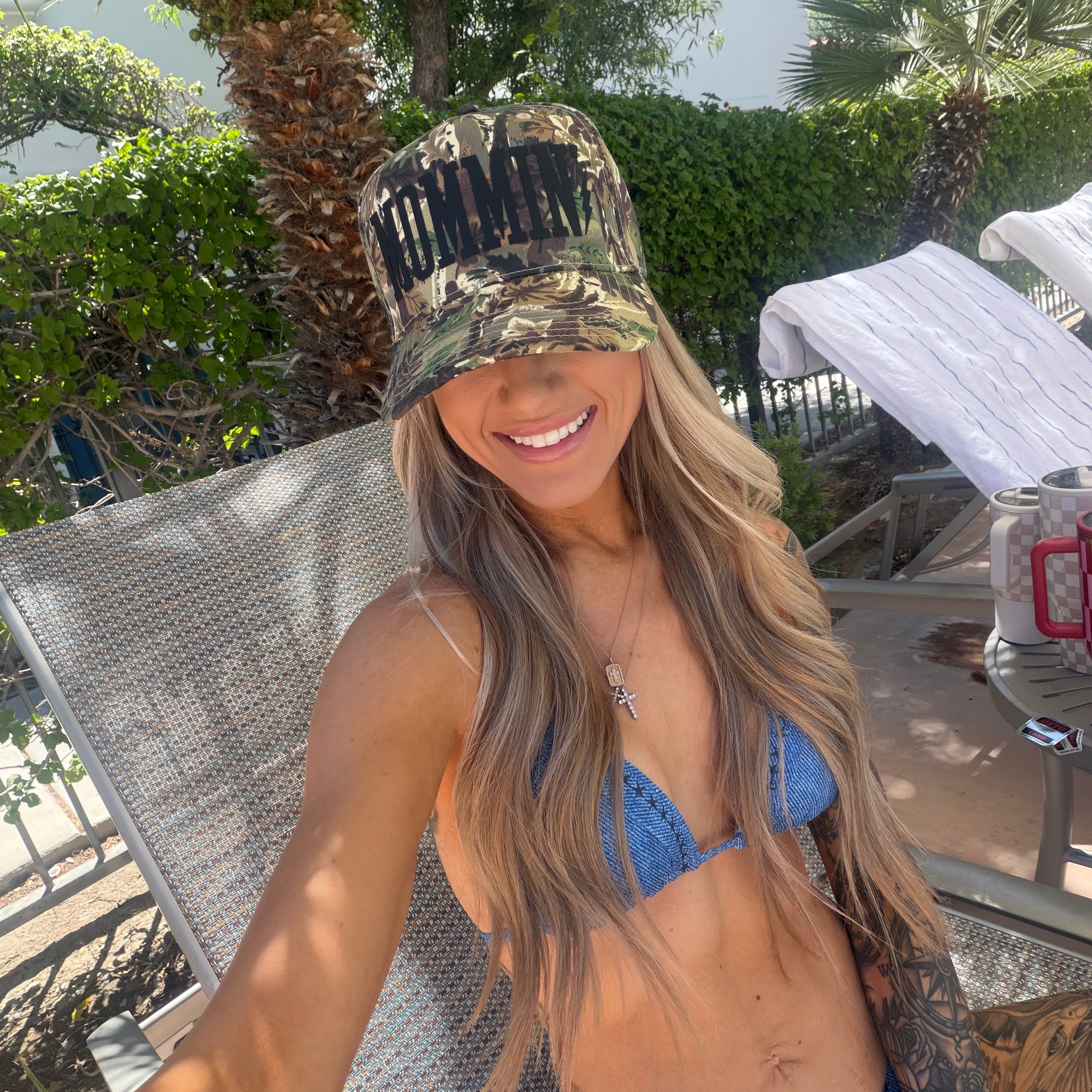 Mommin’ Trucker Hat | Canvas Camo - Barely Tamed