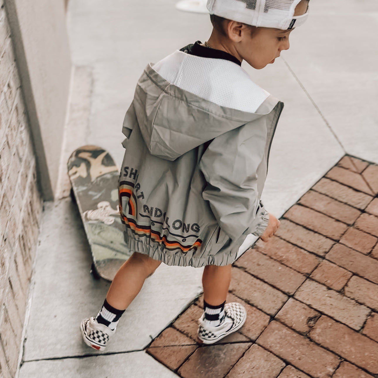 Hooded Steezy Windbreaker - Barely Tamed