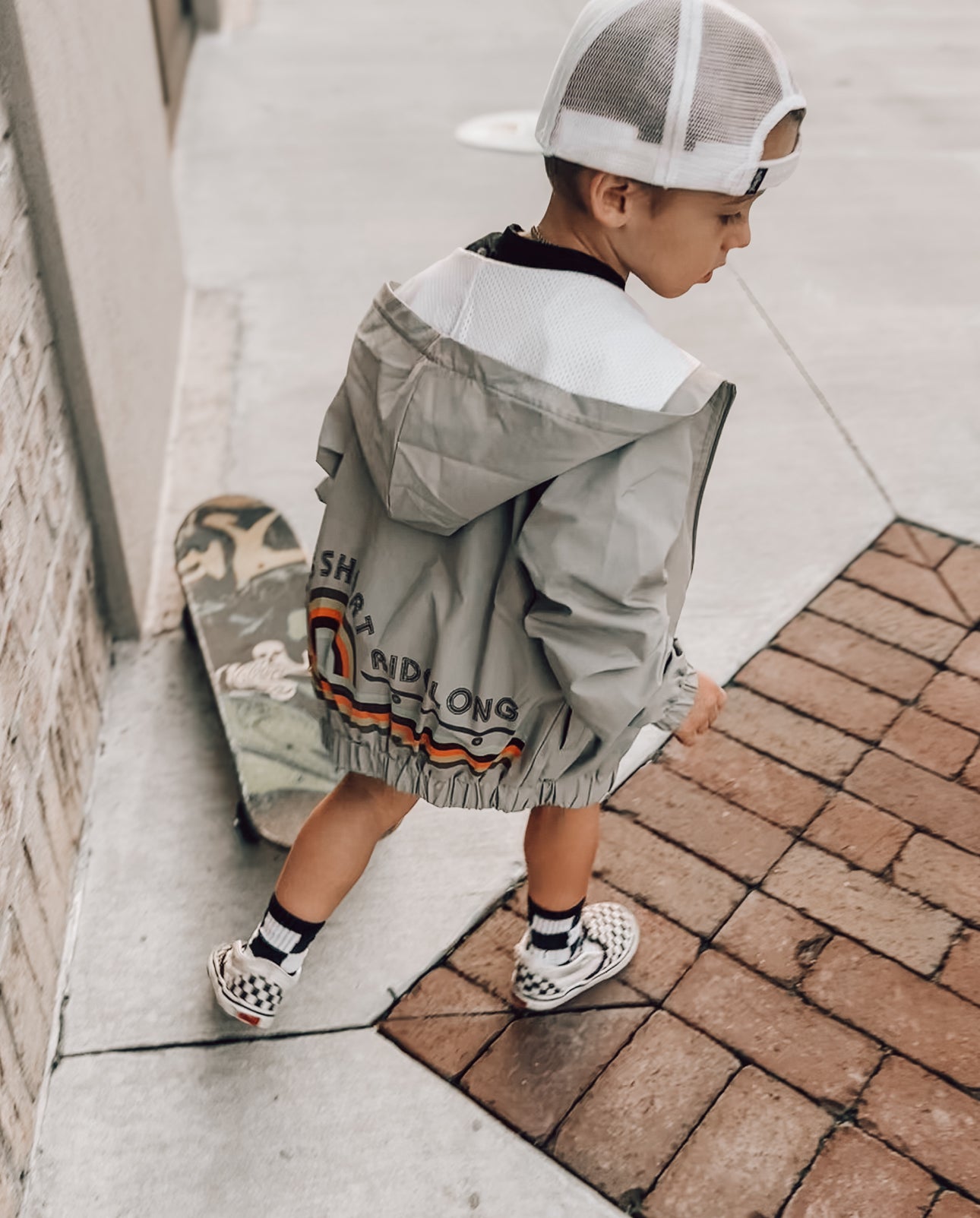 grey toddler windbreaker