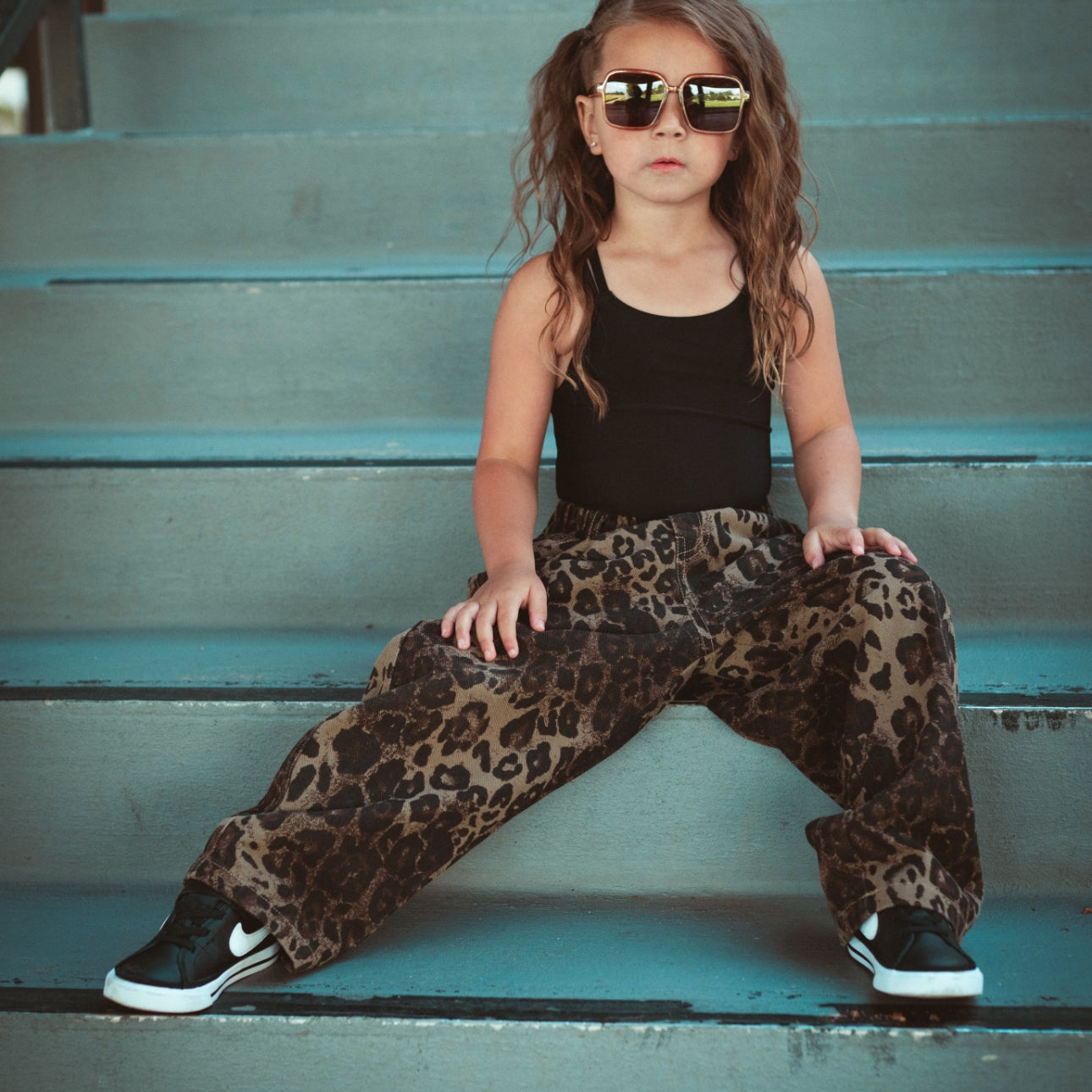 Leopard Oversized Jeans - Barely Tamed