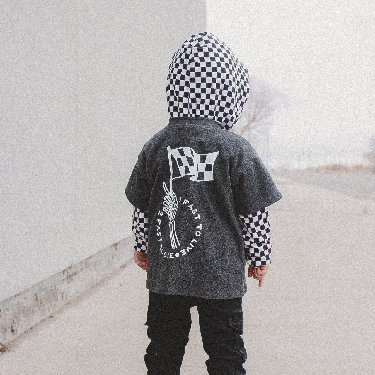 Grey toddler graphic t shirt