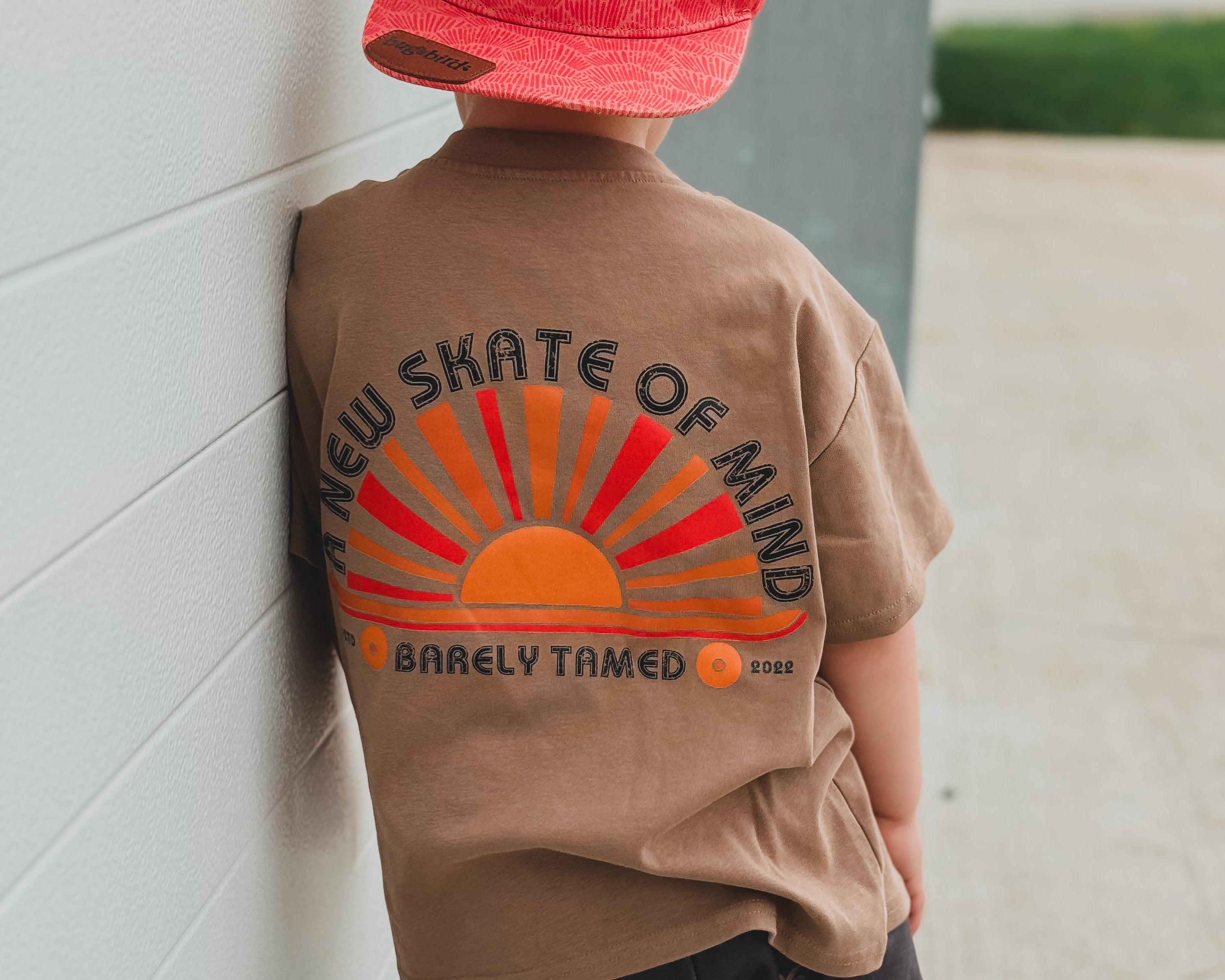 Toddler brown graphic t shirt