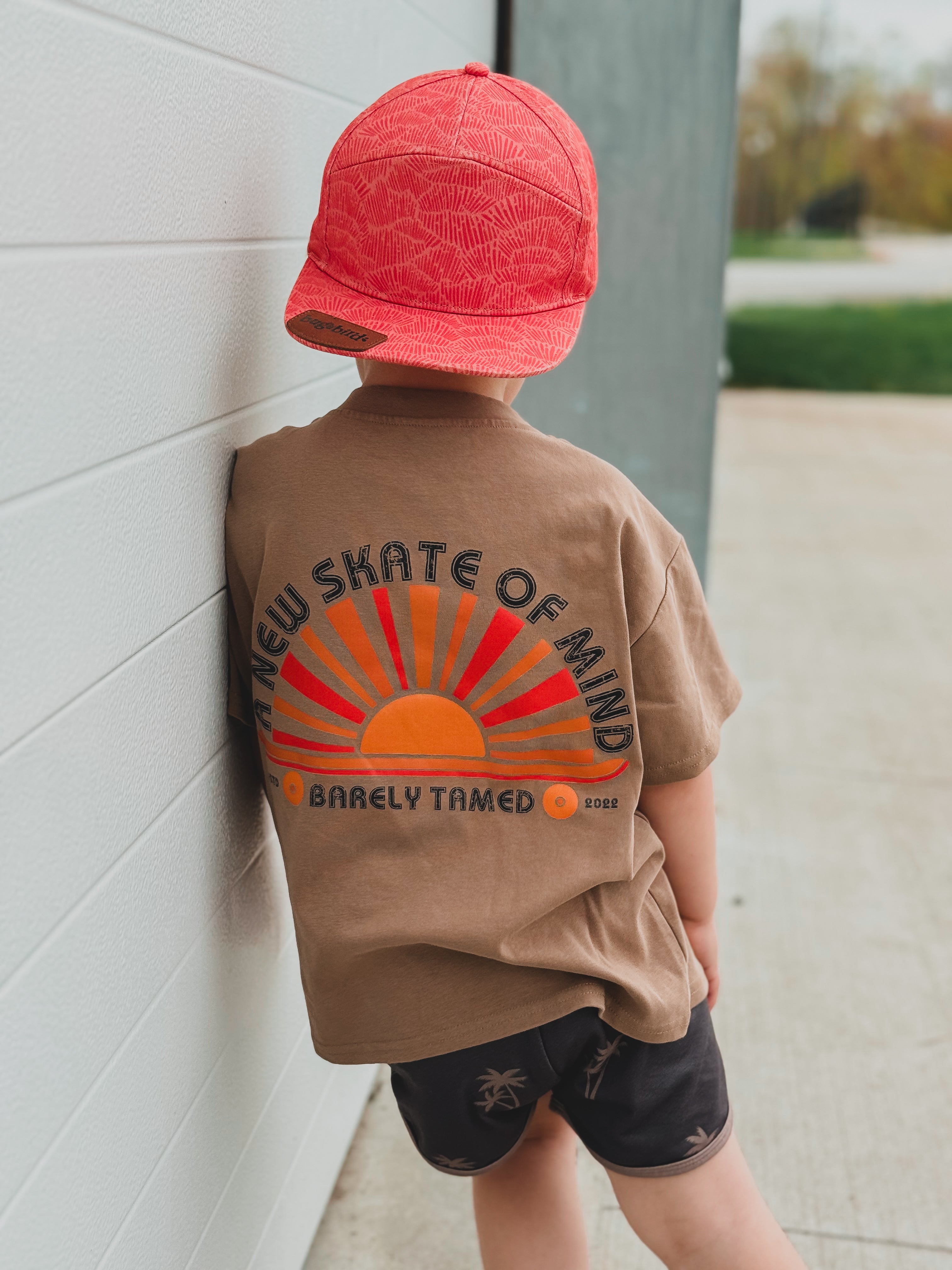 Toddler brown graphic t shirt