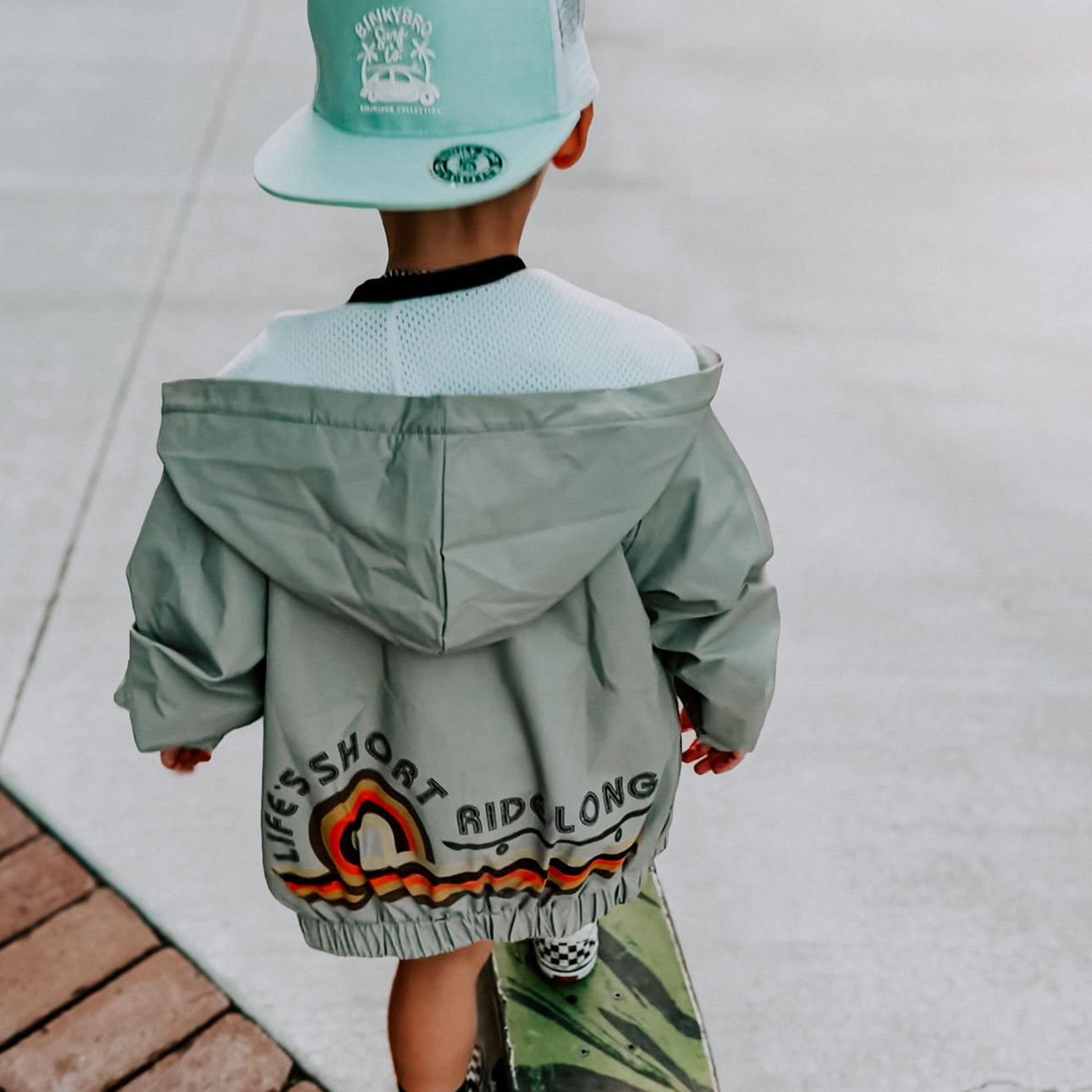 Hooded Steezy Windbreaker - Barely Tamed