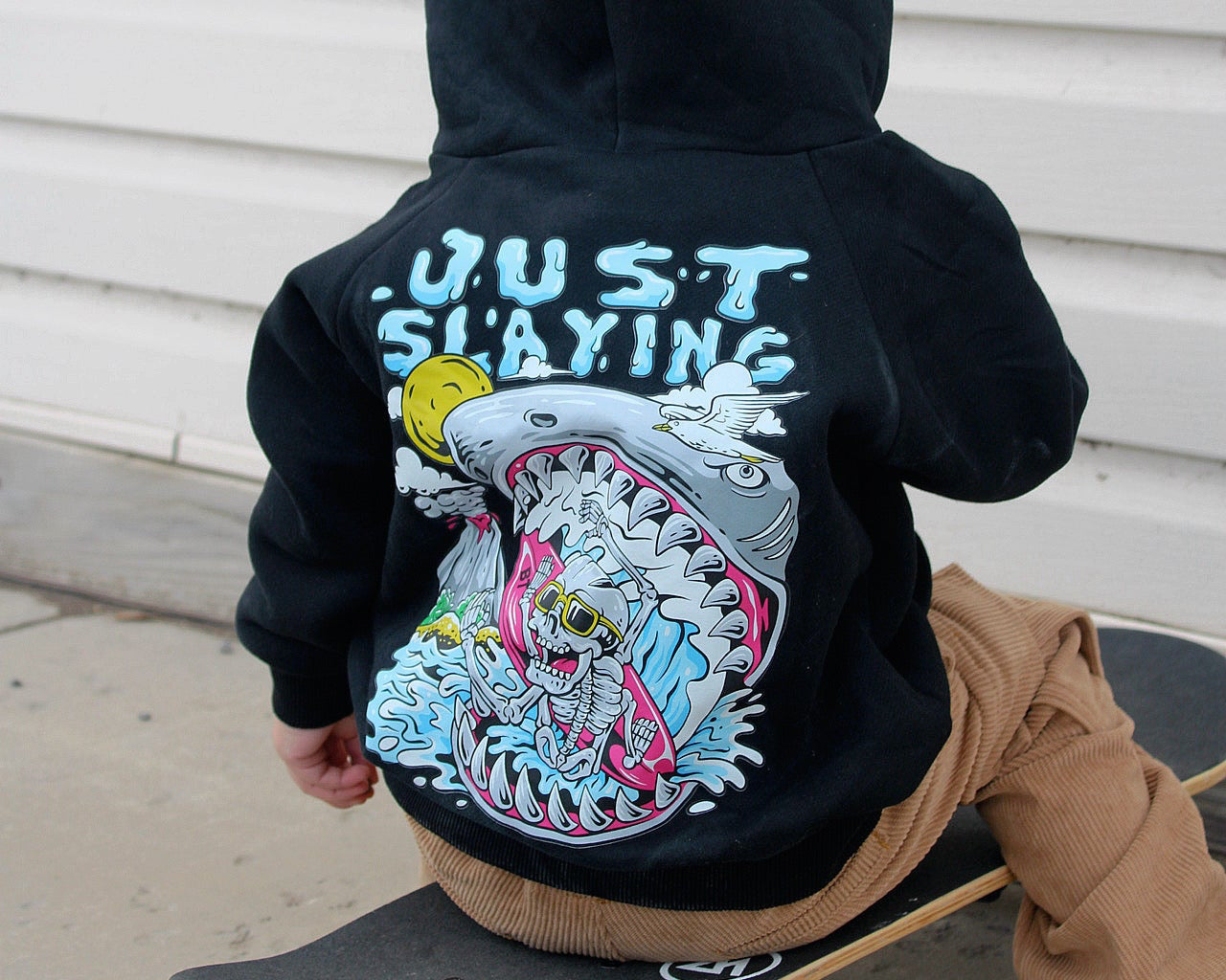 Black Toddler graphic hoodie