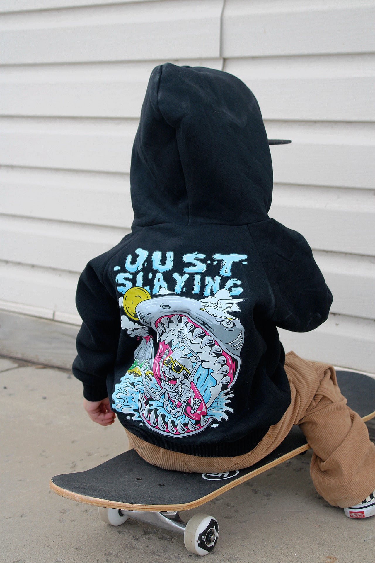 Black Toddler graphic hoodie