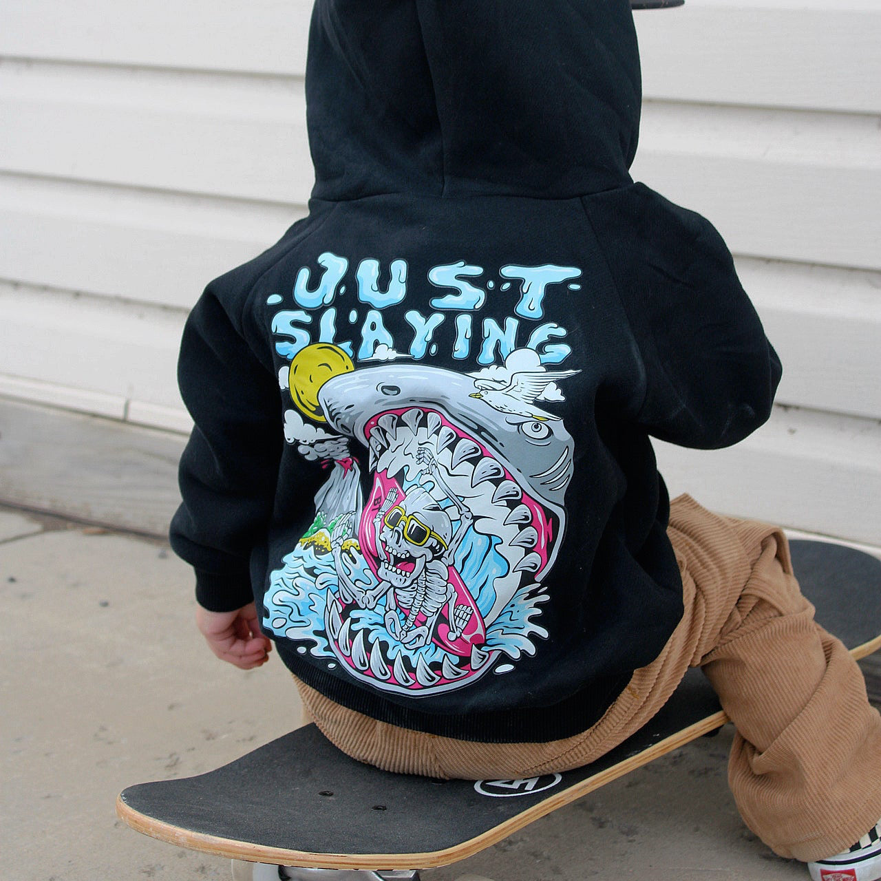 Black Toddler graphic hoodie