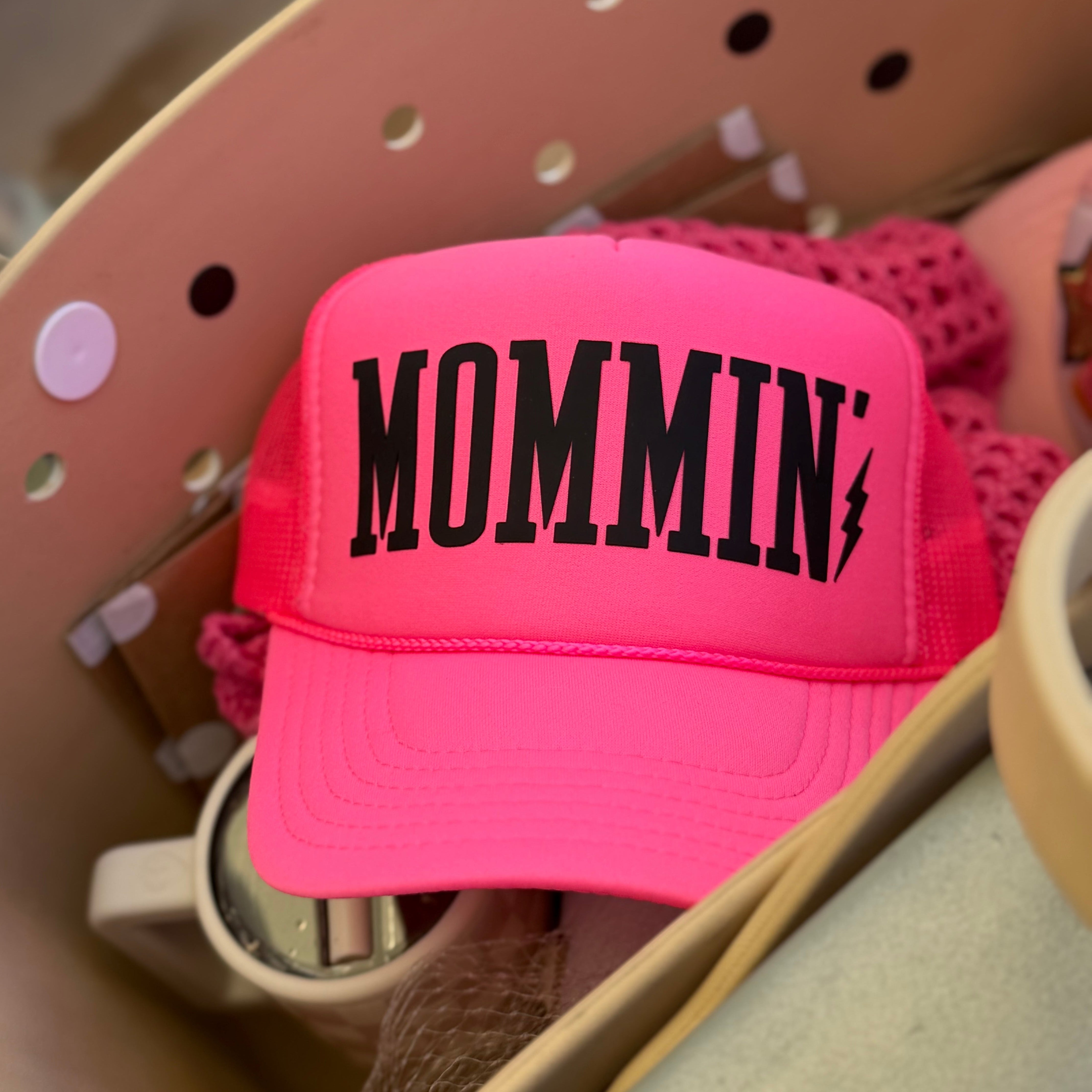 Mommin’ Trucker Hat |Hot Pink - Barely Tamed