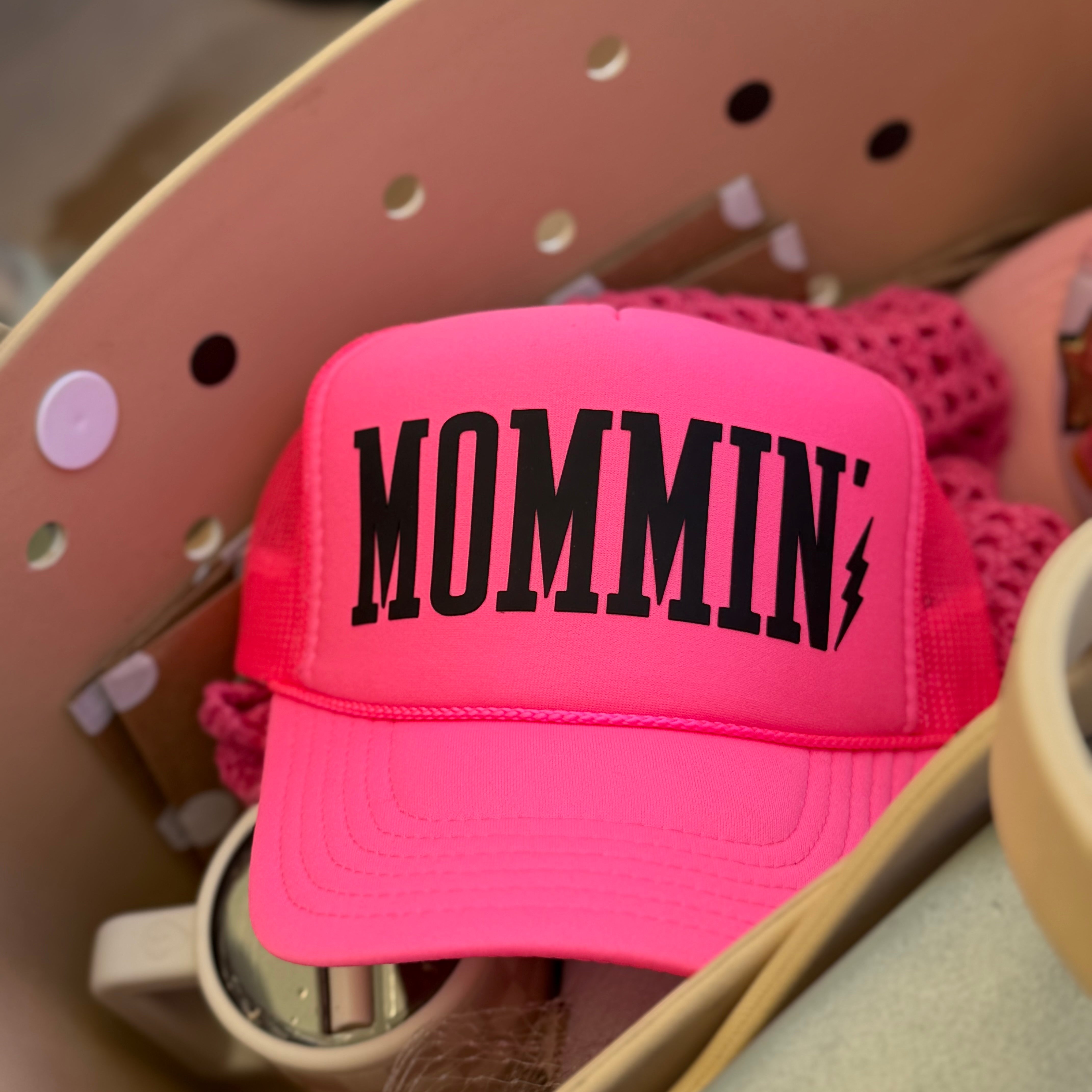 Mommin’ Trucker Hat |Hot Pink - Barely Tamed