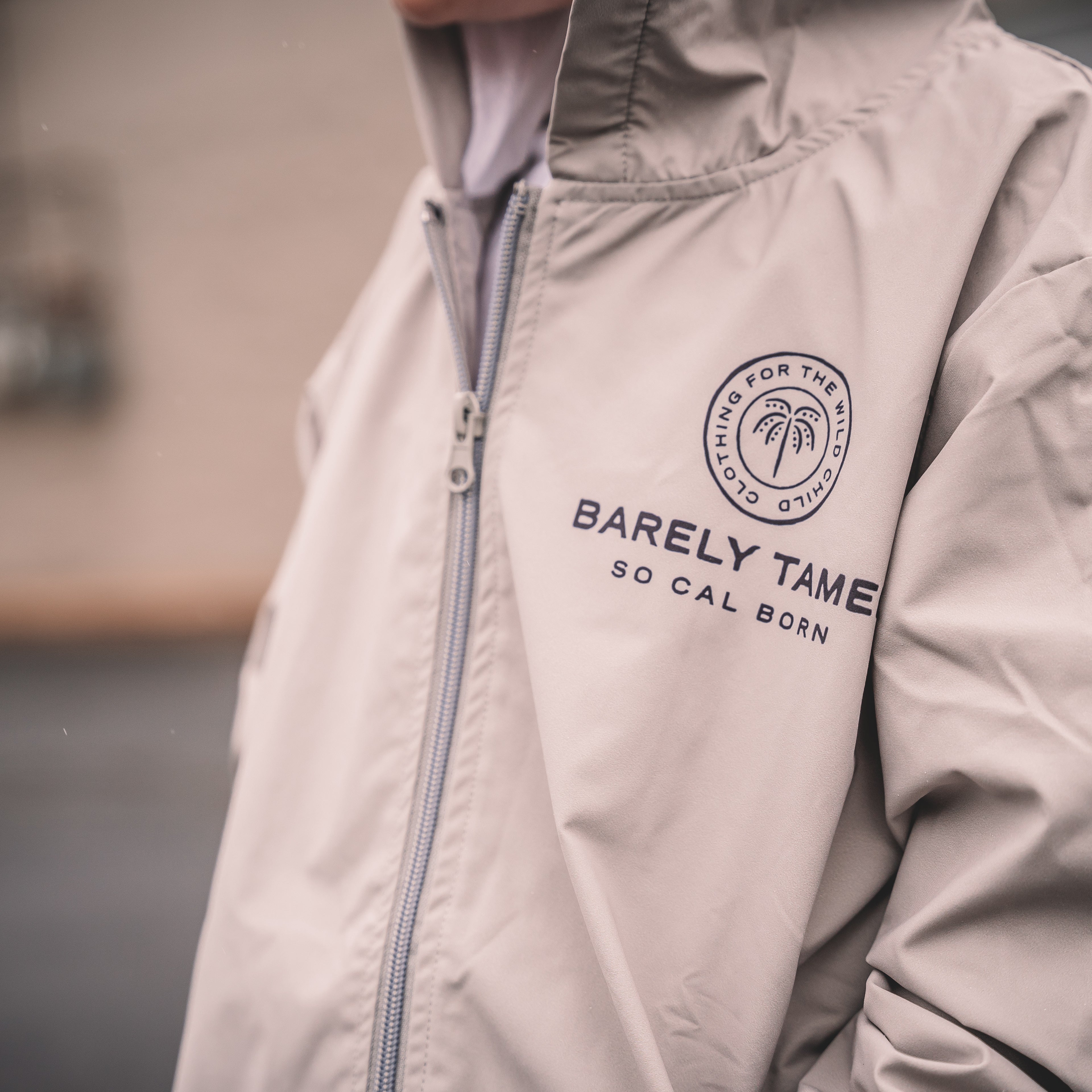 Hooded Steezy Windbreaker - Barely Tamed