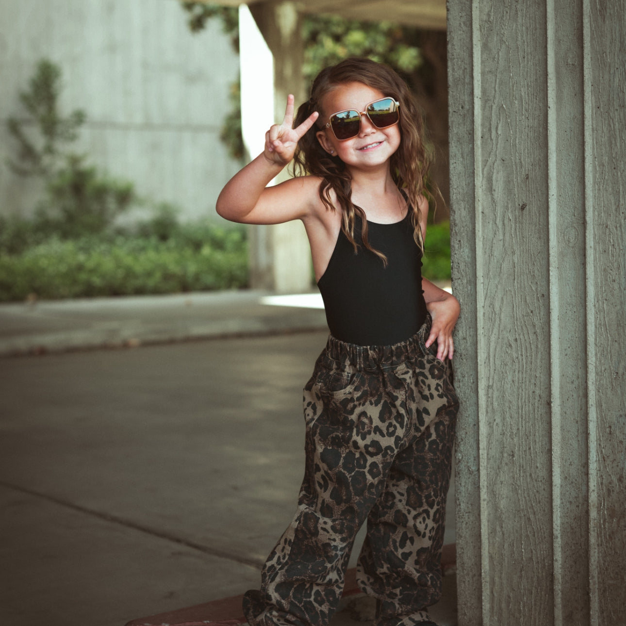 Leopard Oversized Jeans - Barely Tamed