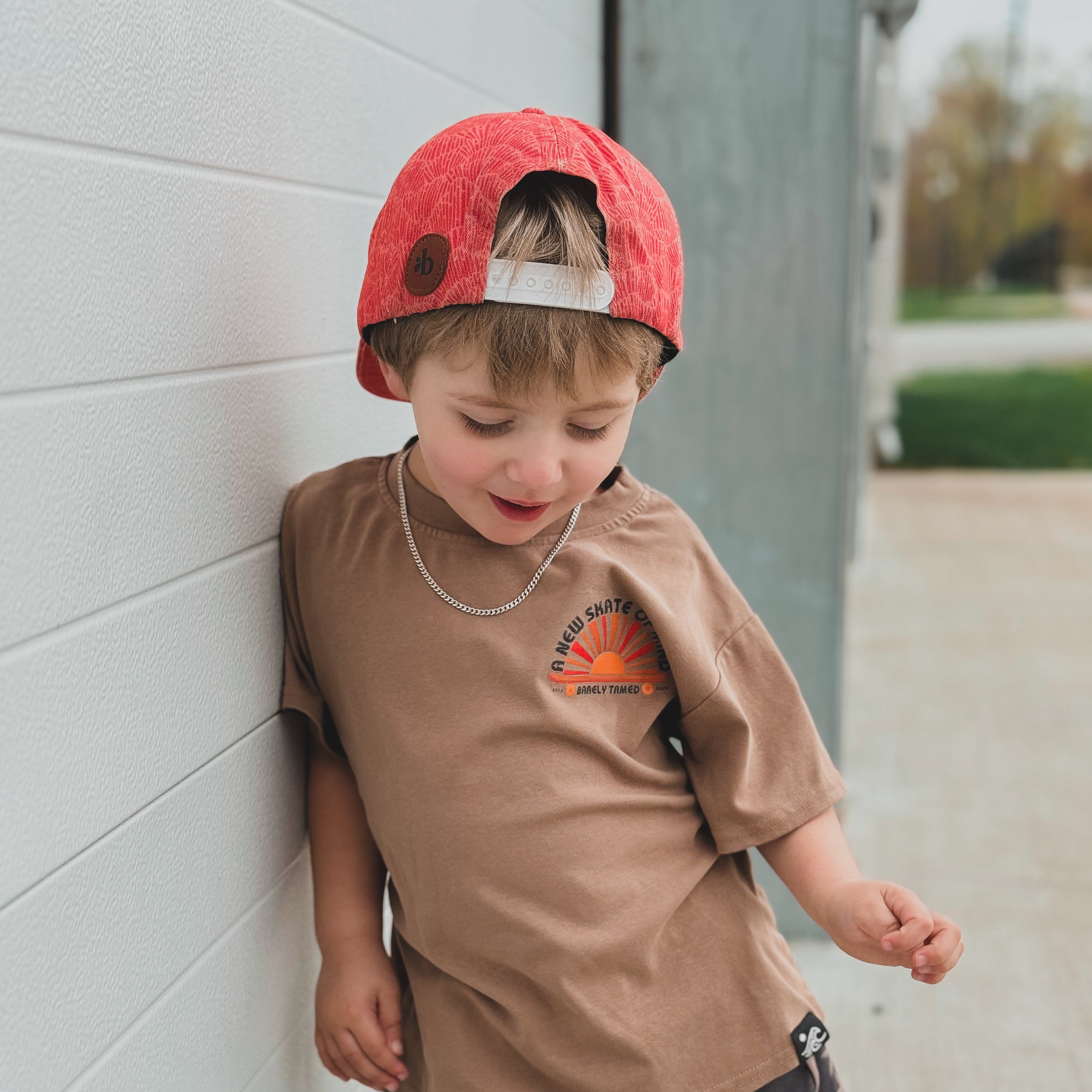 Retro Skate Standard T-Shirt- Brown - Barely Tamed
