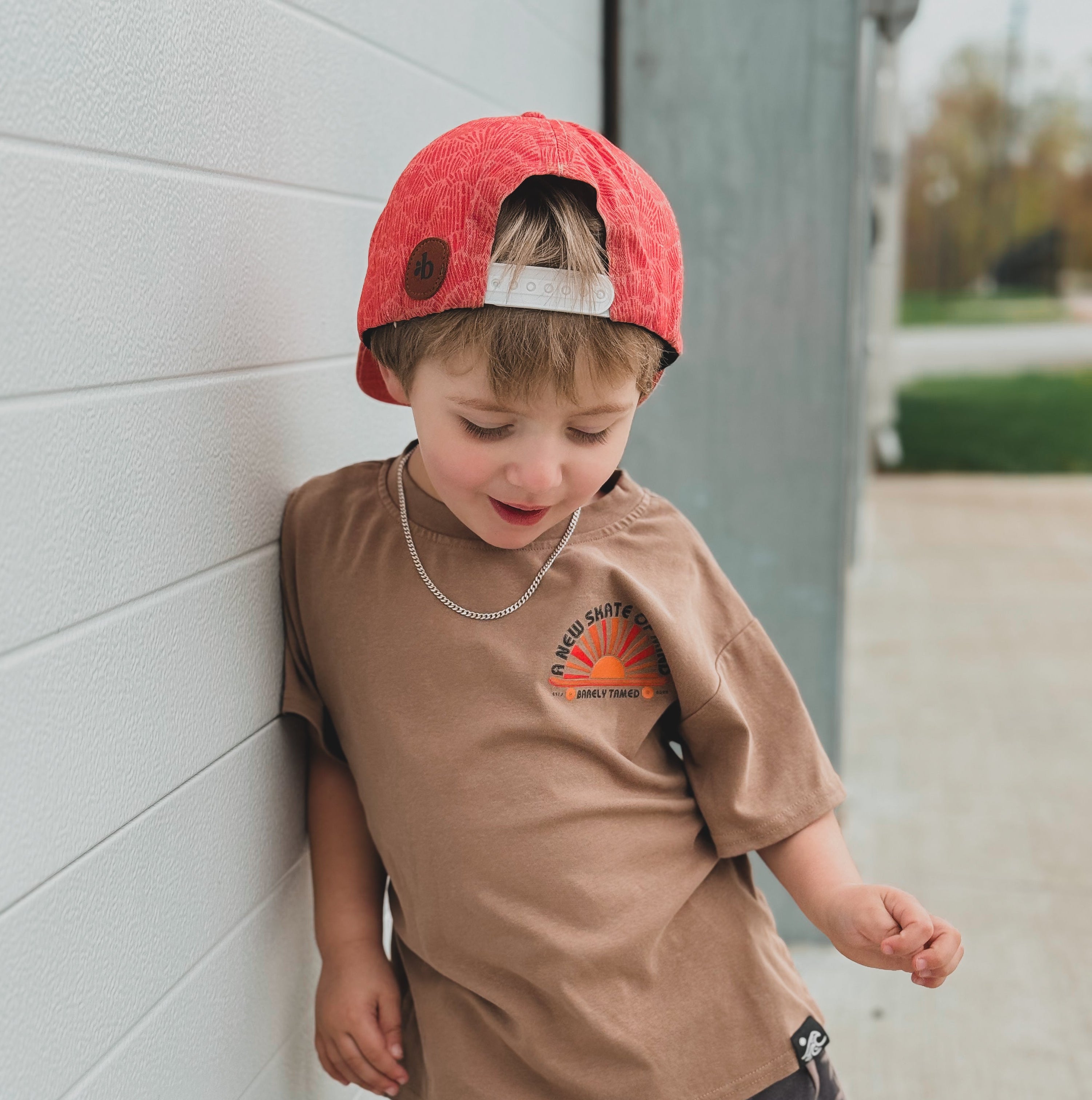Retro Skate Standard T-Shirt- Brown - Barely Tamed