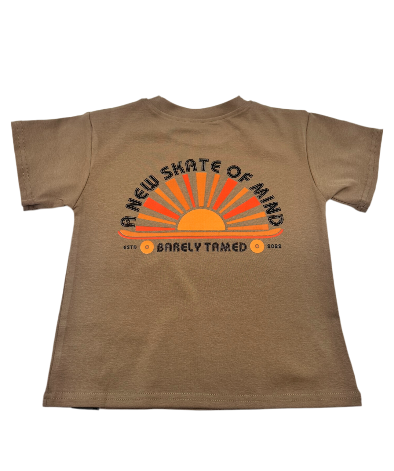 Toddler brown skate graphic t shirt