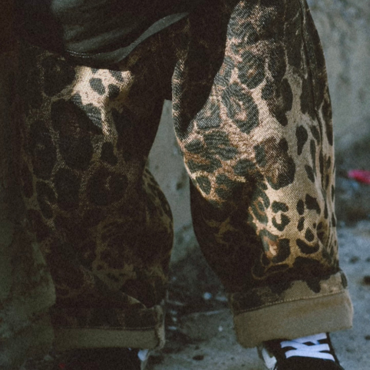 Toddler Leopard Oversized Jeans
