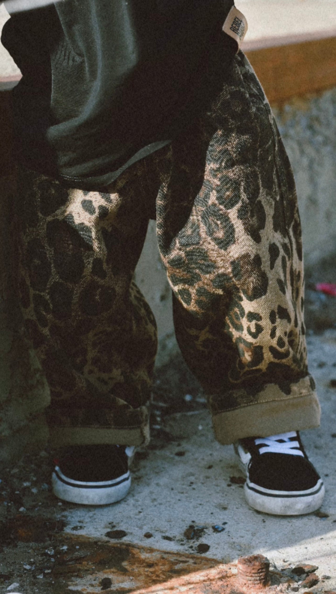 Toddler Leopard Oversized Jeans