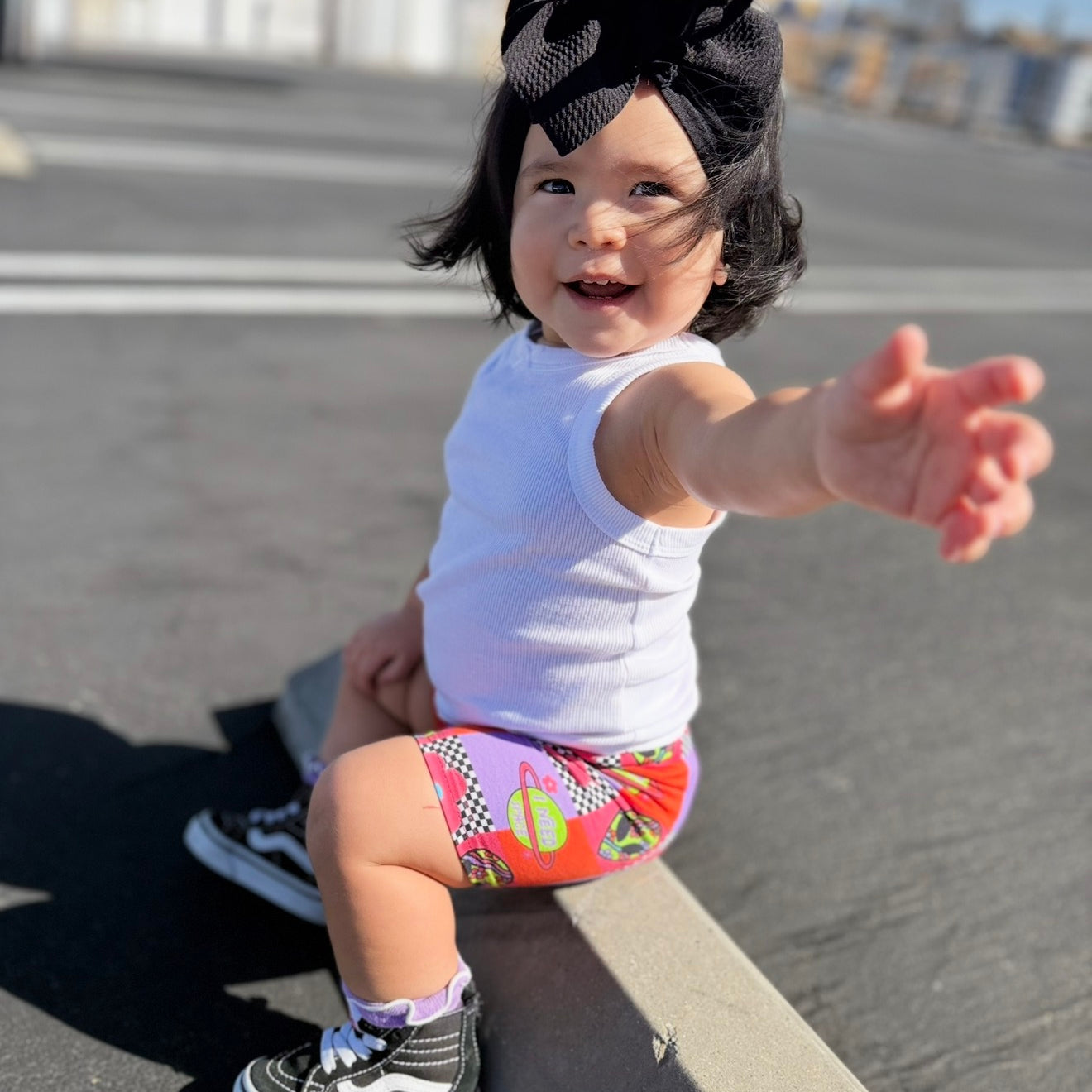 I Need Space Cotton Spandex Biker Shorts for Toddlers & Little Girls - Barely Tamed