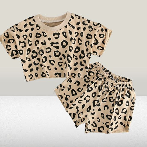 Leopard Crop Top & Shorts - Barely Tamed