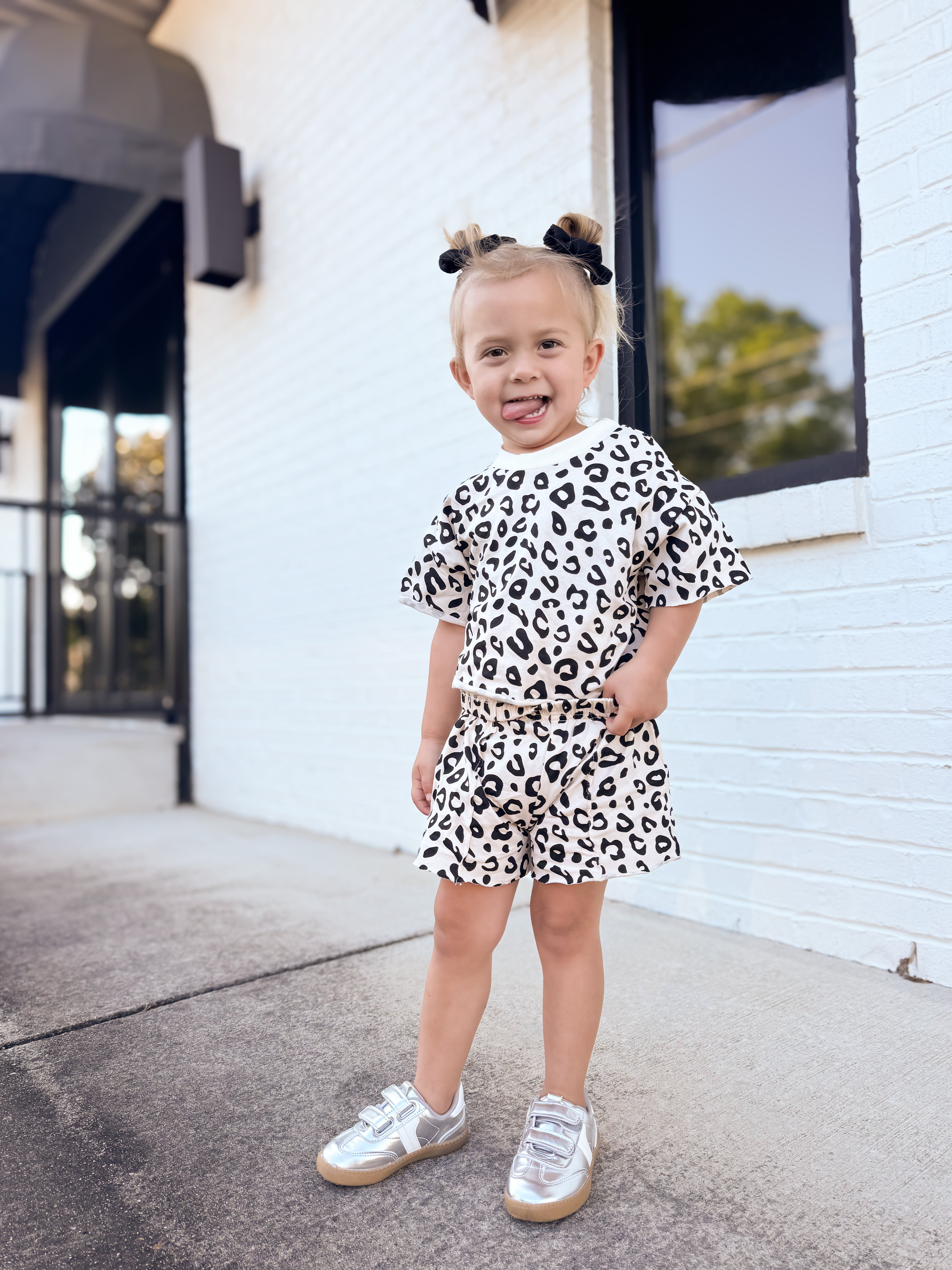 Toddler Leopard Crop Top & Shorts