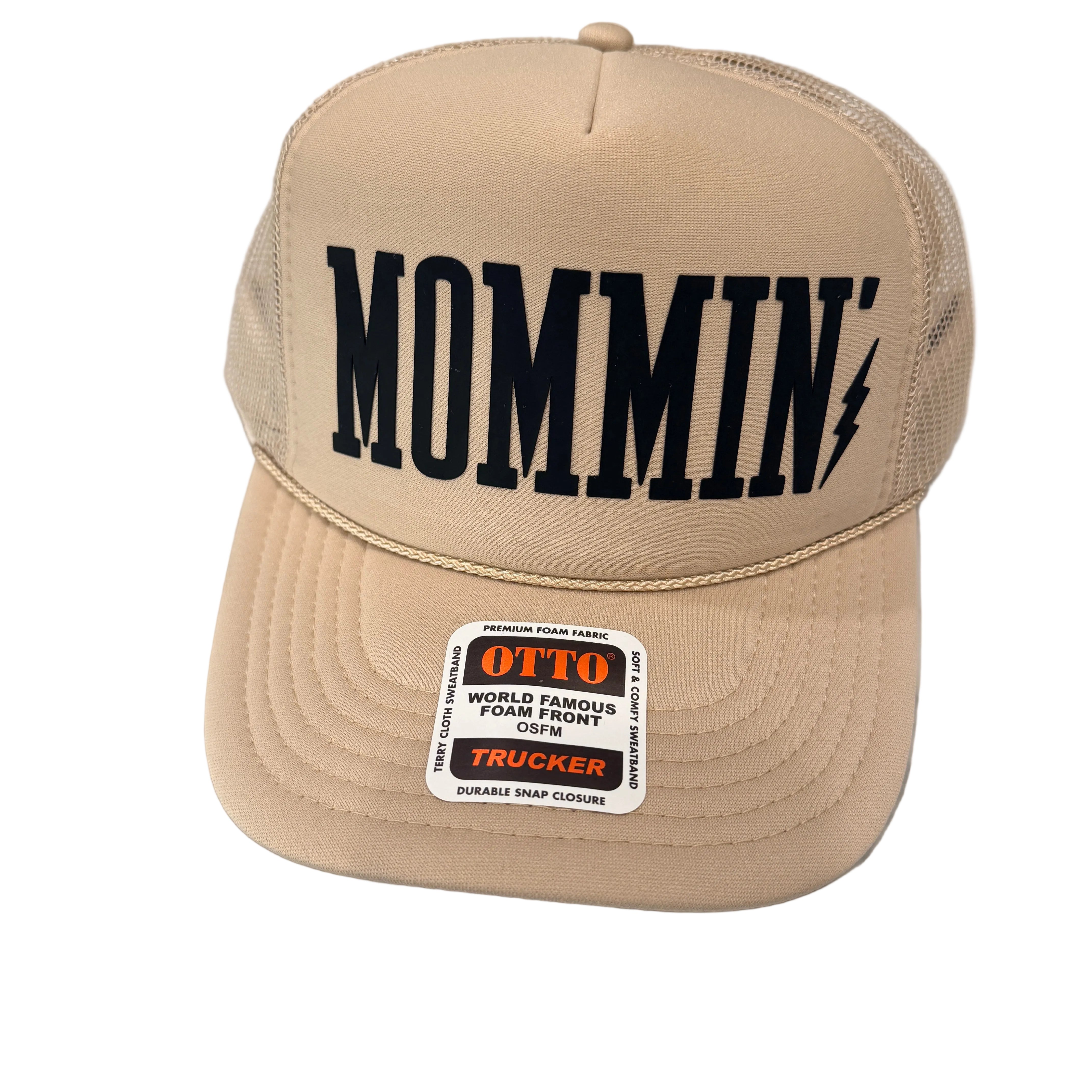 Mommin’ Trucker Hat | Khaki - Barely Tamed