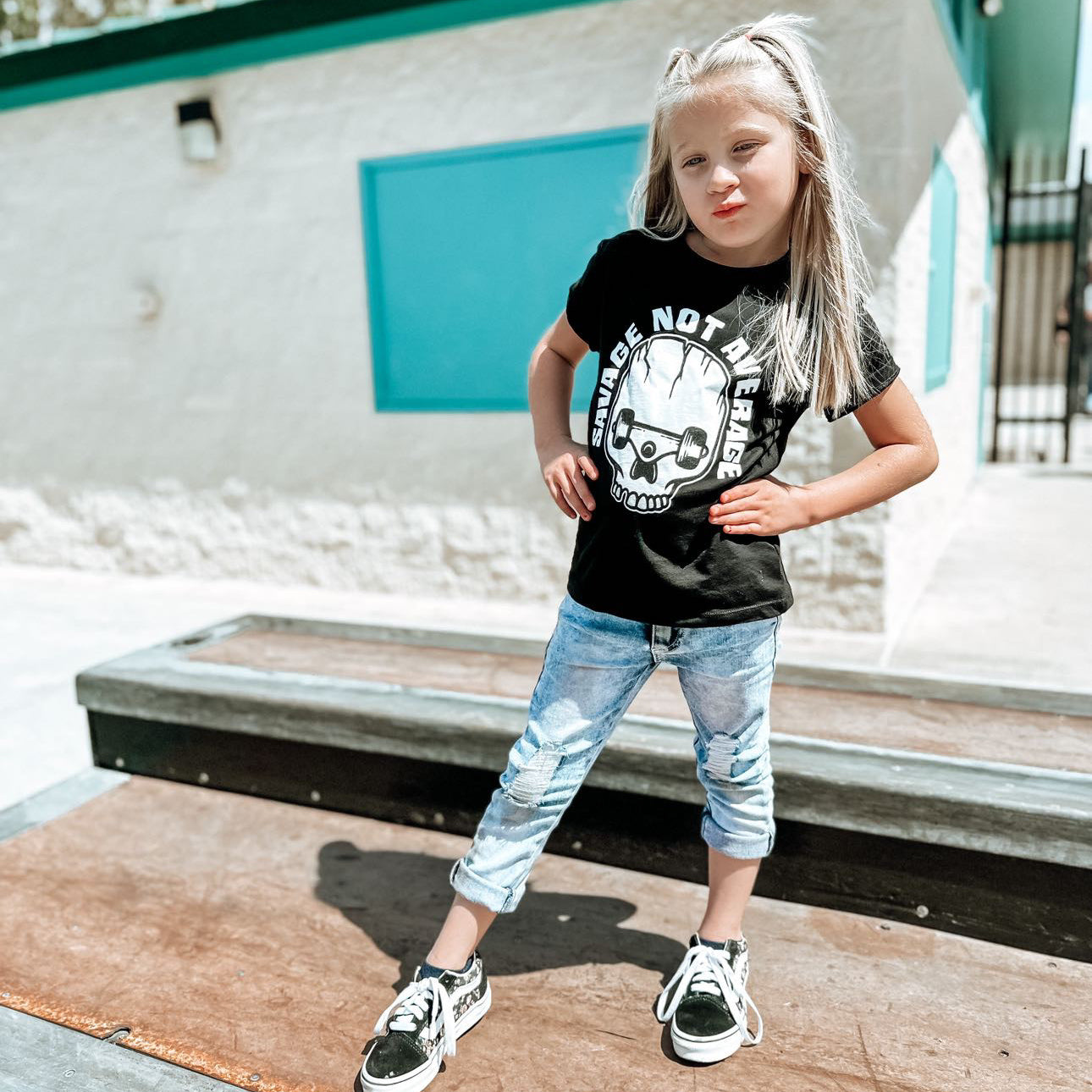 black toddler and infant graphic shirt