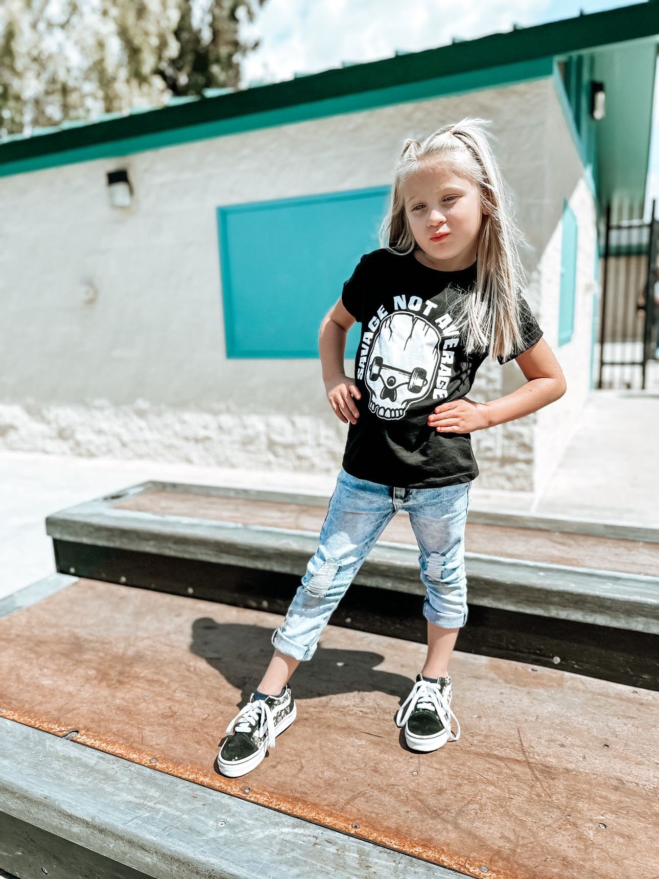 black toddler and infant graphic shirt