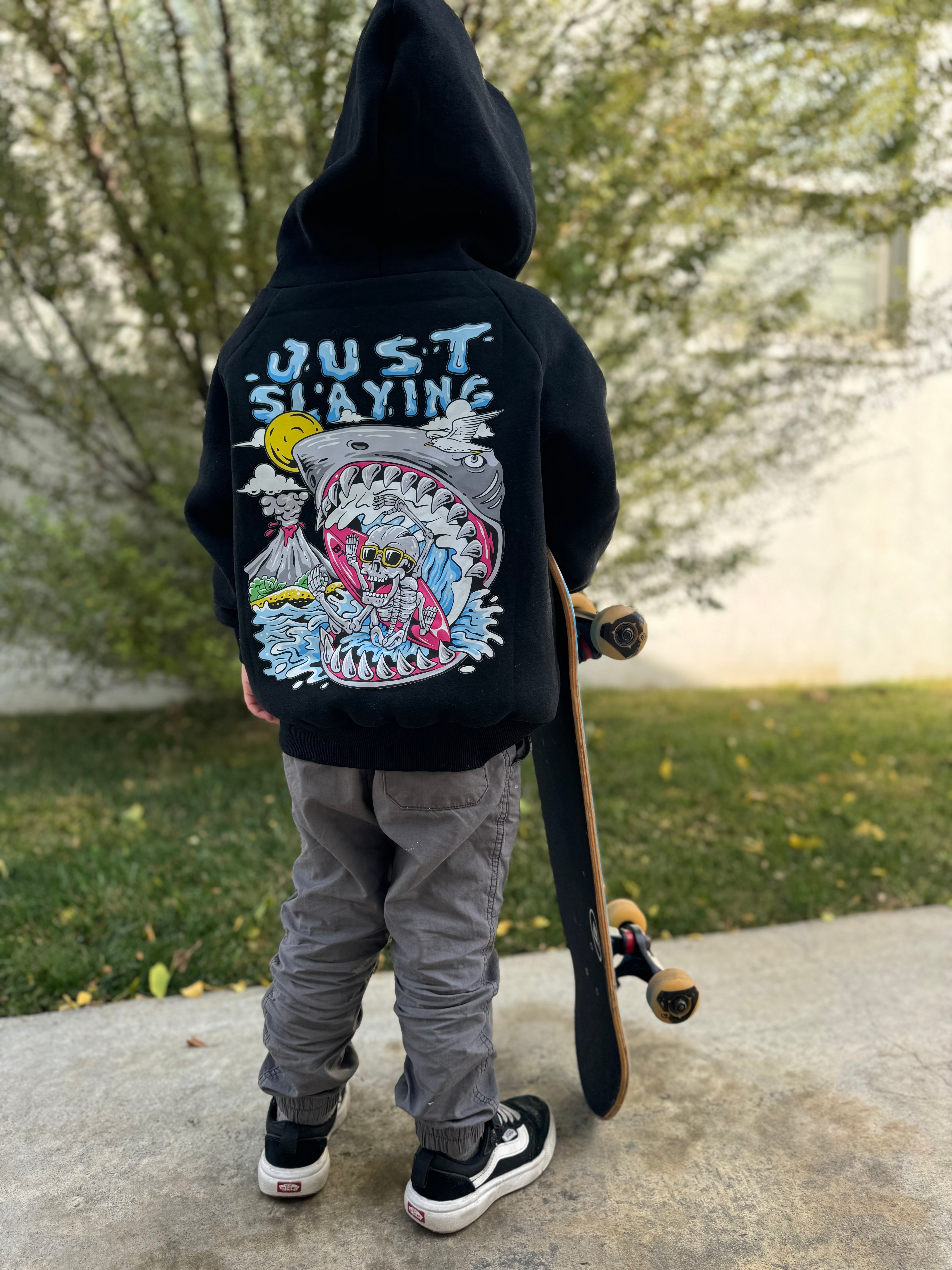Black Toddler graphic hoodie