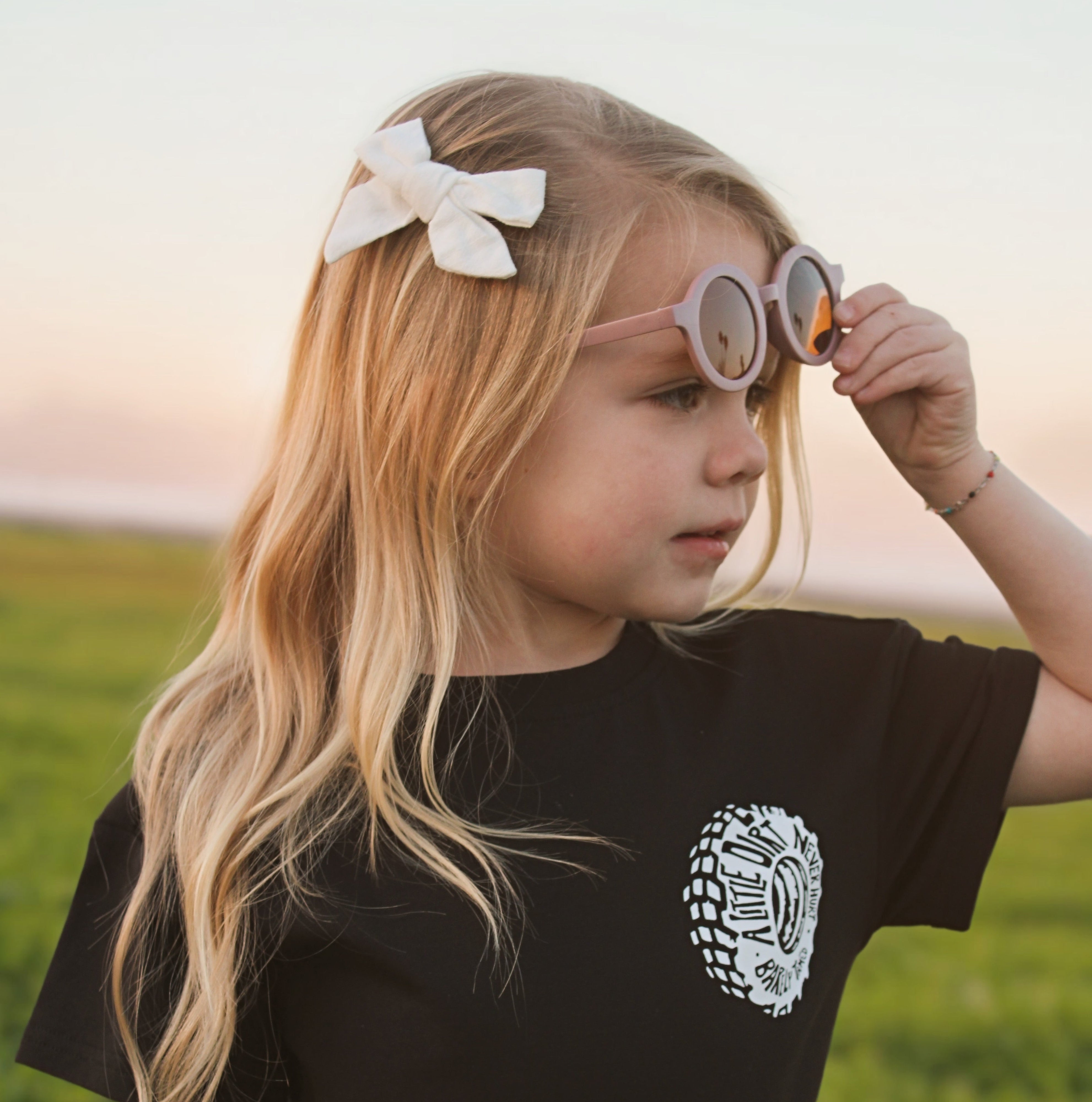 A Little Dirt Never Hurt Toddler Graphic T-Shirt – Black | Monster Truck Dirt Bike Tee - Barely Tamed