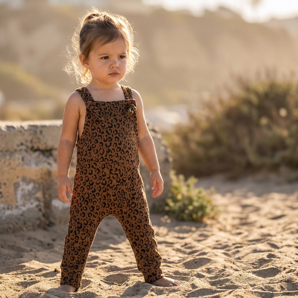 Ziggy Checkered Waffle Romper – Baby & Toddler Romper | Front Tie Straps
- Black & Greige - Barely Tamed