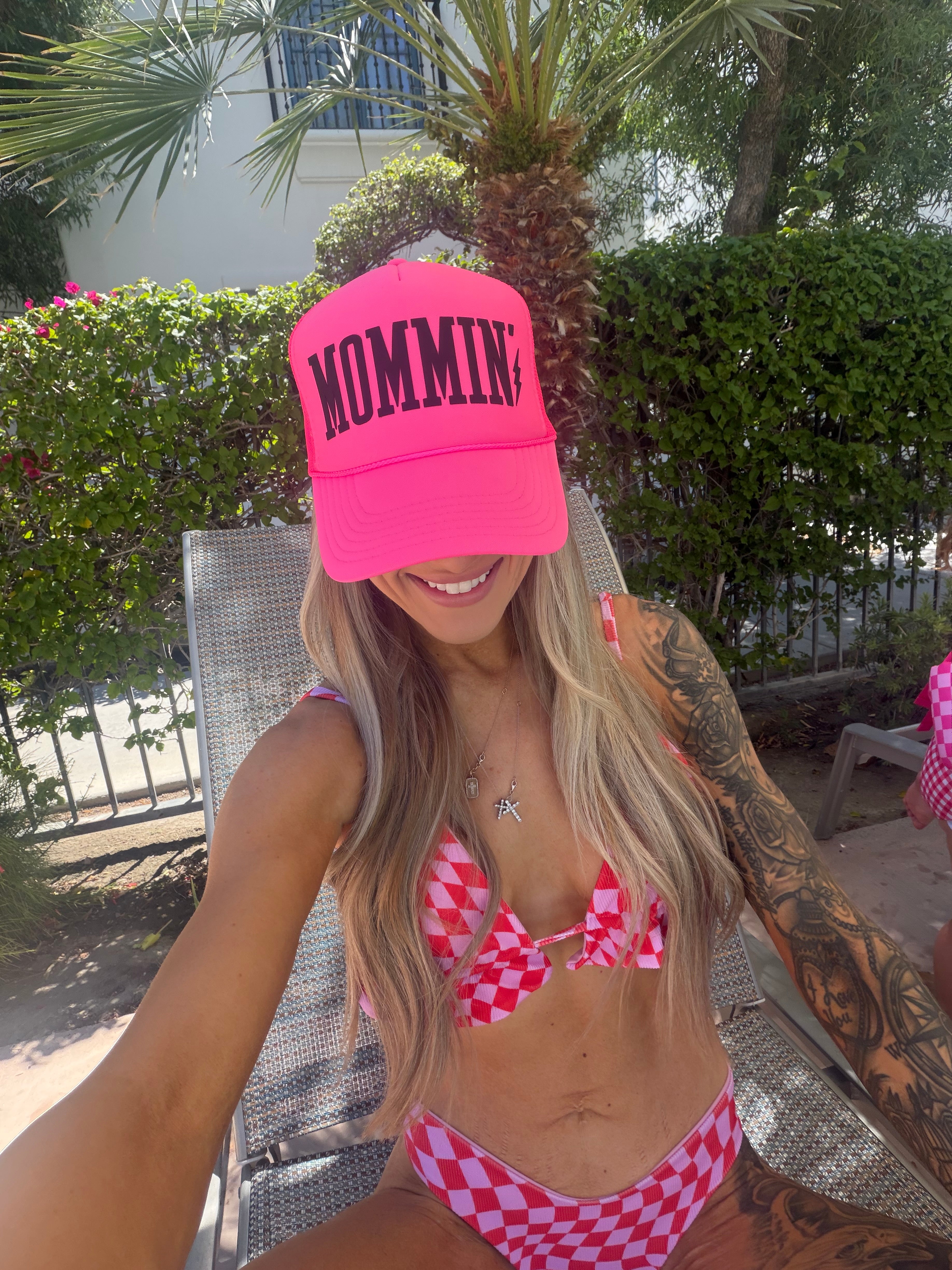 Mommin’ Trucker Hat |Hot Pink - Barely Tamed