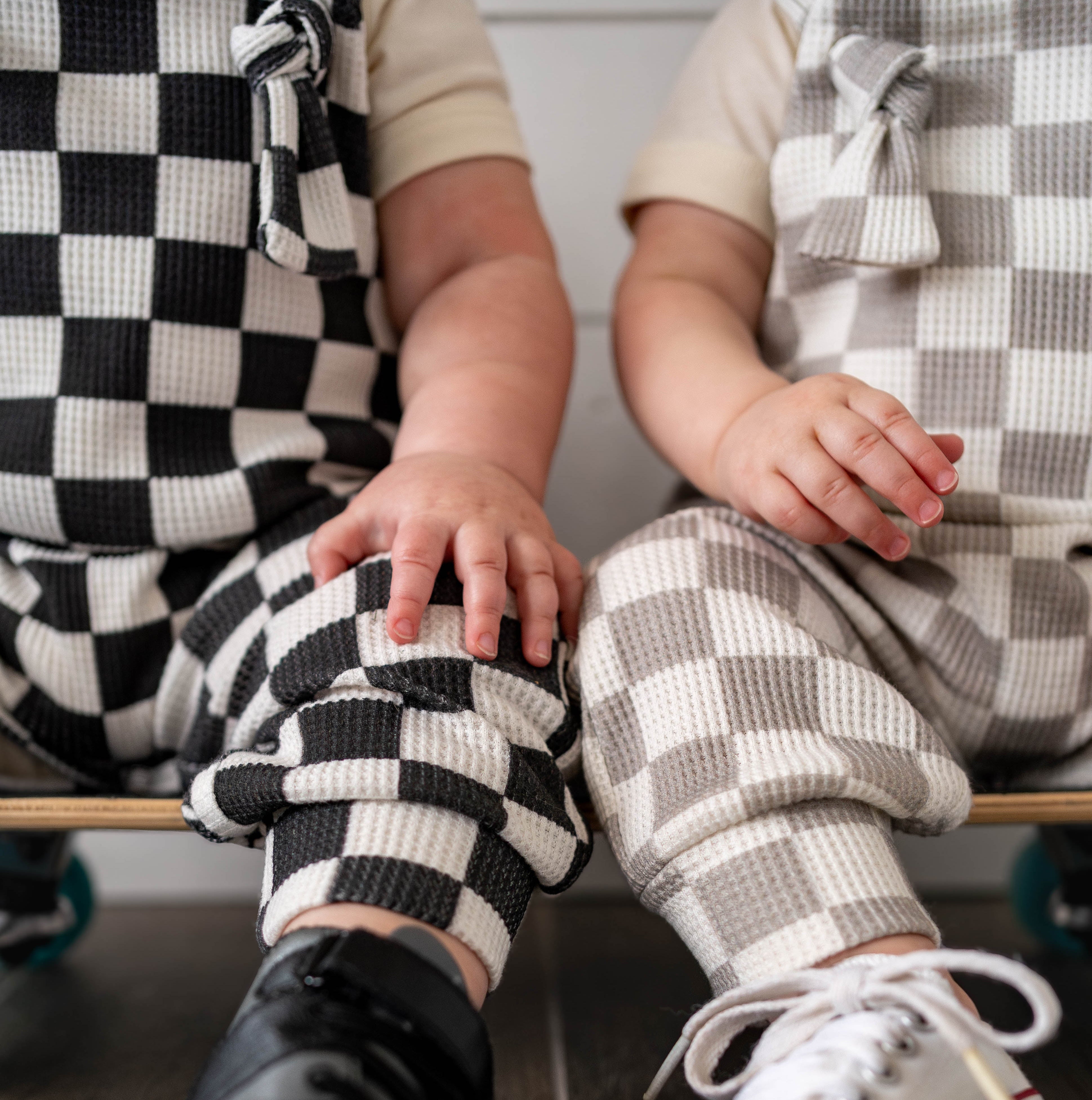 Ziggy Checkered Romper - Barely Tamed