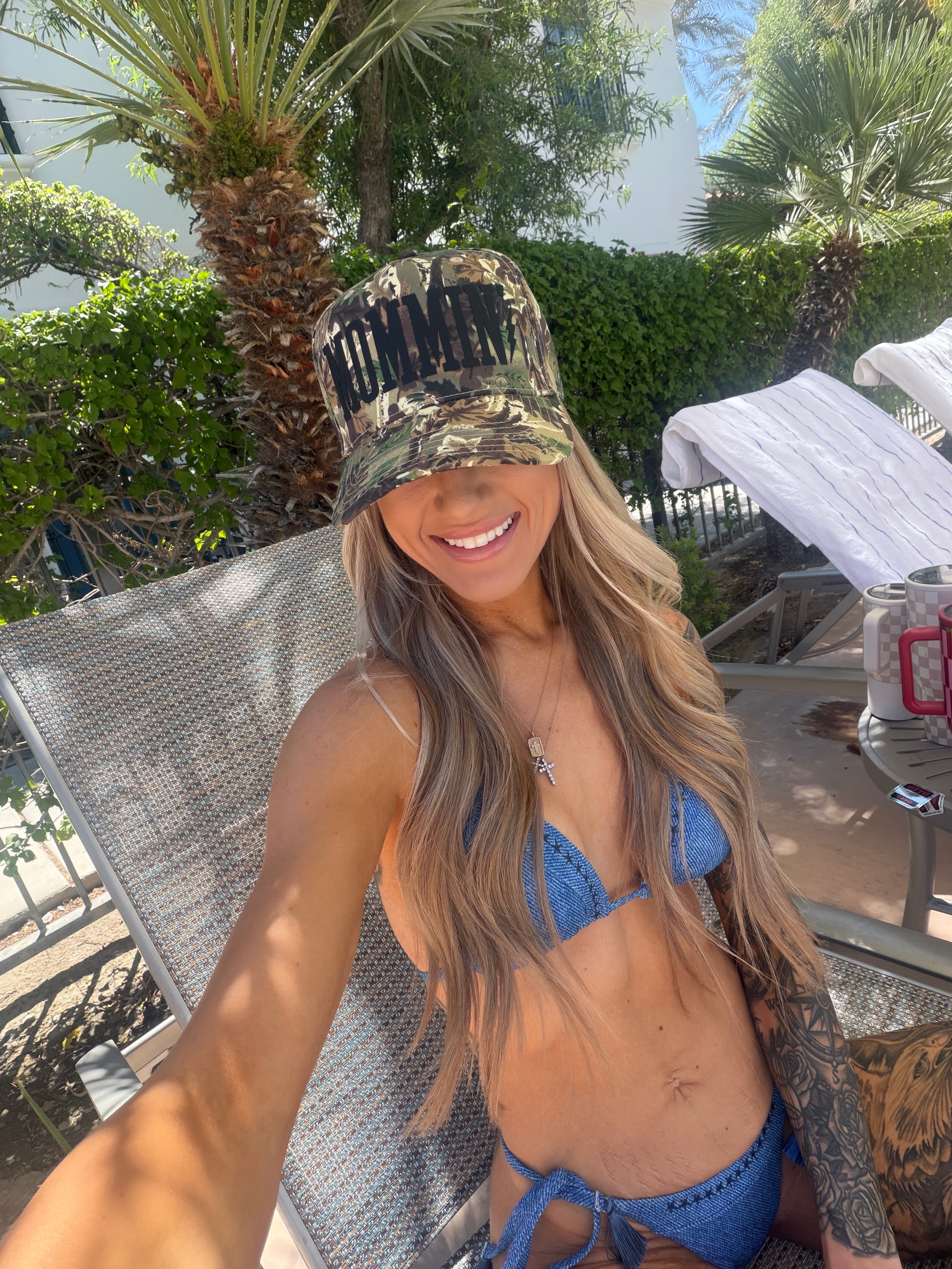 Mommin’ Trucker Hat | Canvas Camo - Barely Tamed