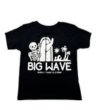 NEW Big Waves Skelly T-Shirt - Black - Barely Tamed