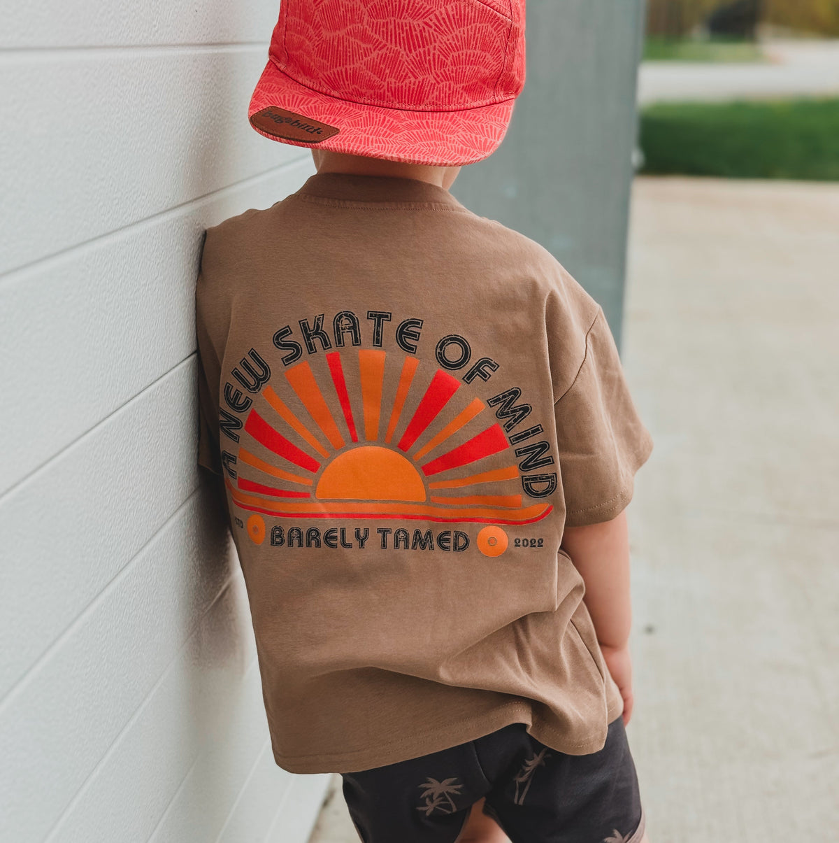 Toddler brown graphic t shirt