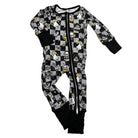 Halloween Haunt The Halls Bamboo Zipper Pjs-Black & Pink - Barely Tamed