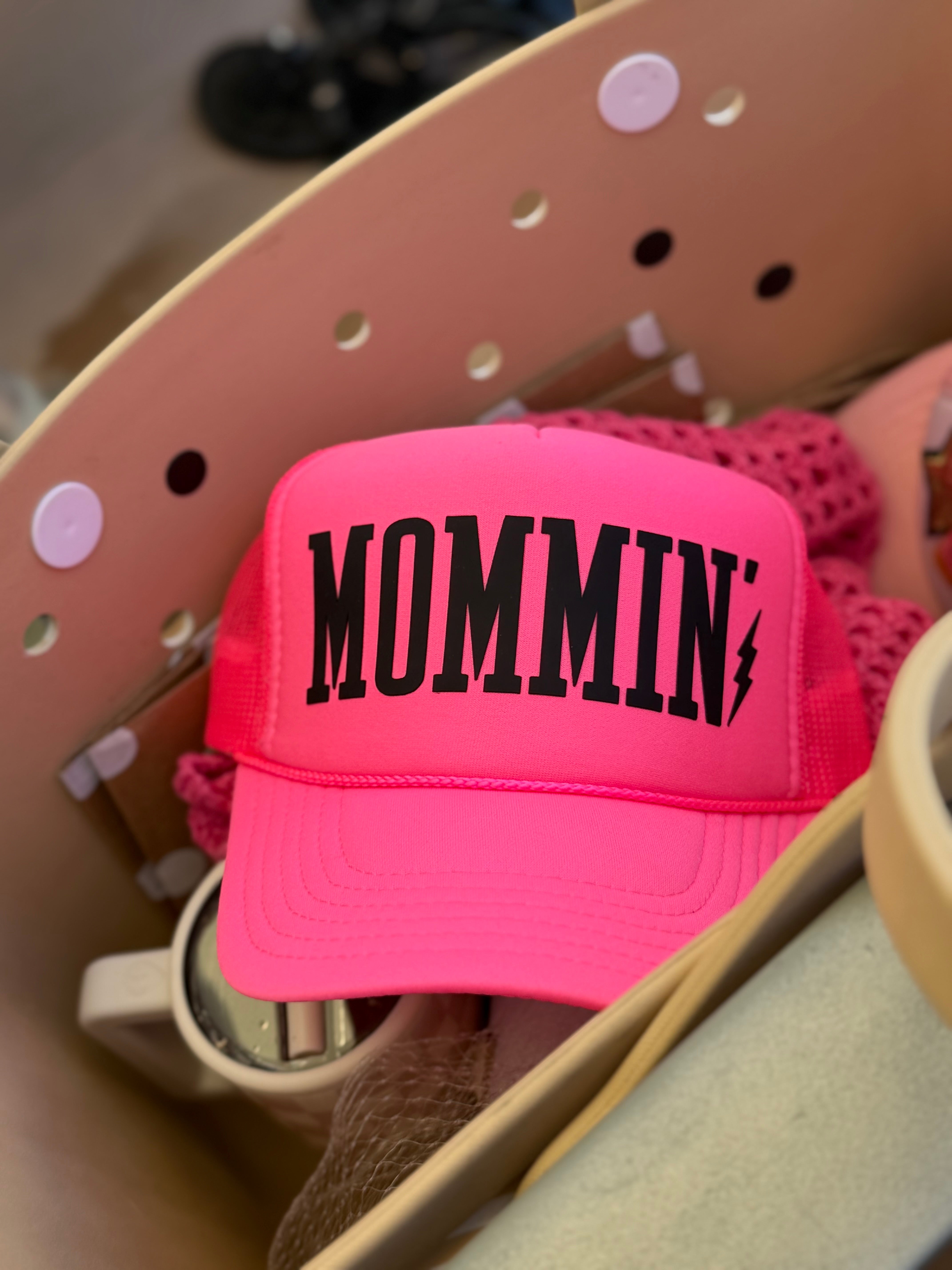 Mommin’ Trucker Hat |Hot Pink - Barely Tamed