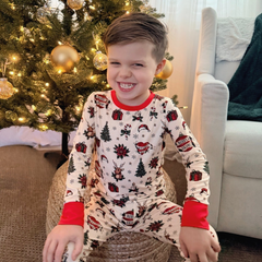 Pre-Order Tattooed Tidings Bamboo Pajama Set — Kids