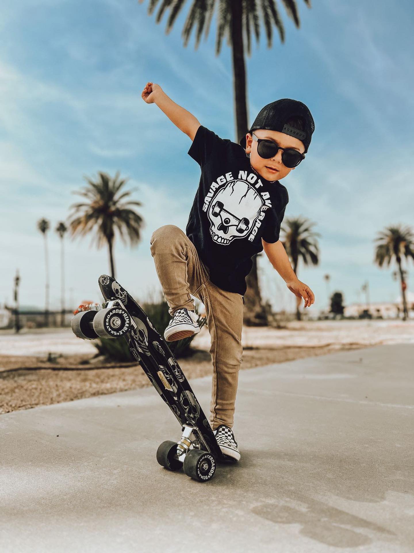 black toddler and infant graphic shirt