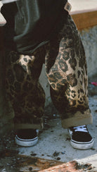 Leopard Oversized Jeans - Barely Tamed