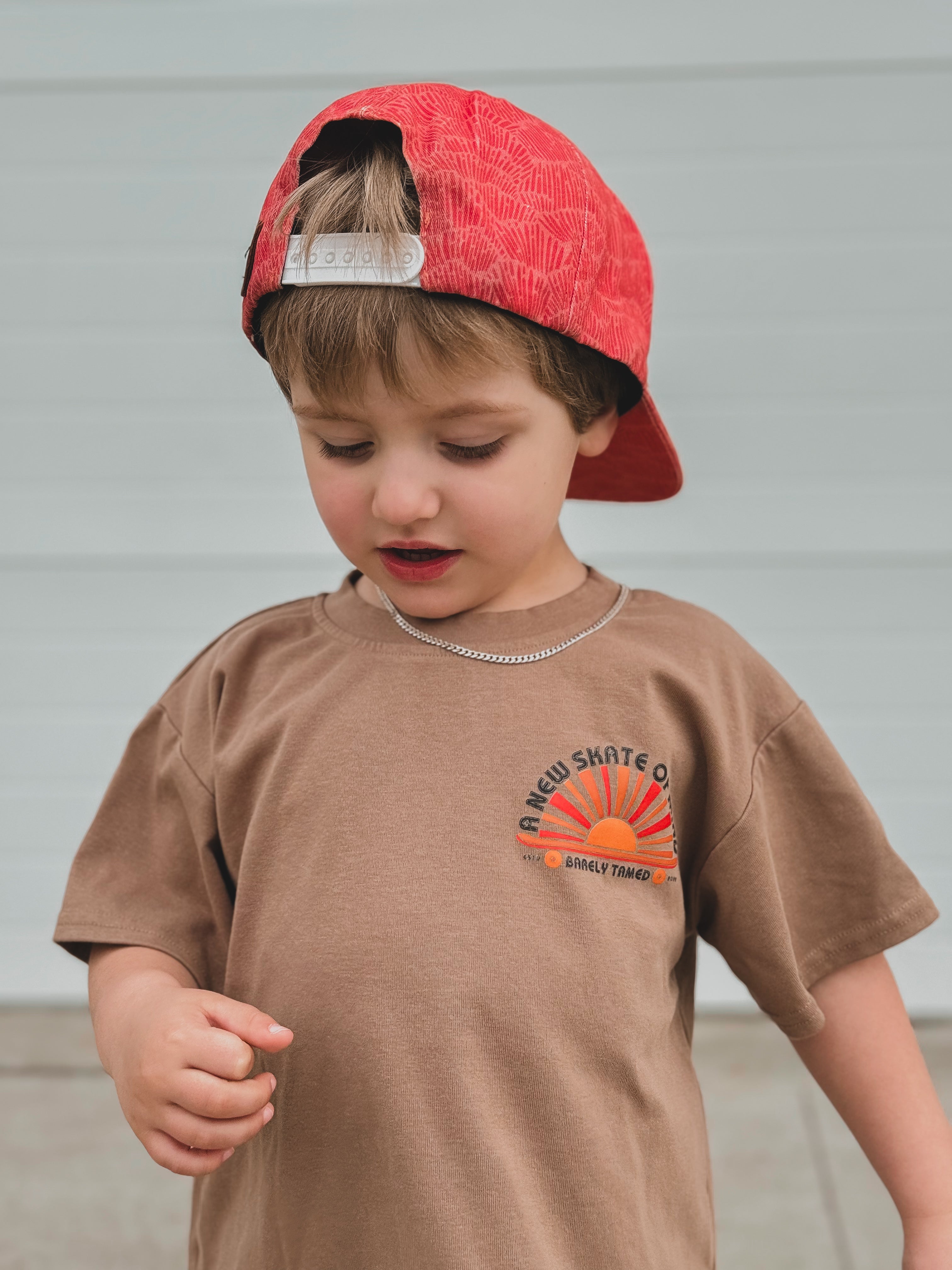 Toddler brown graphic t shirt