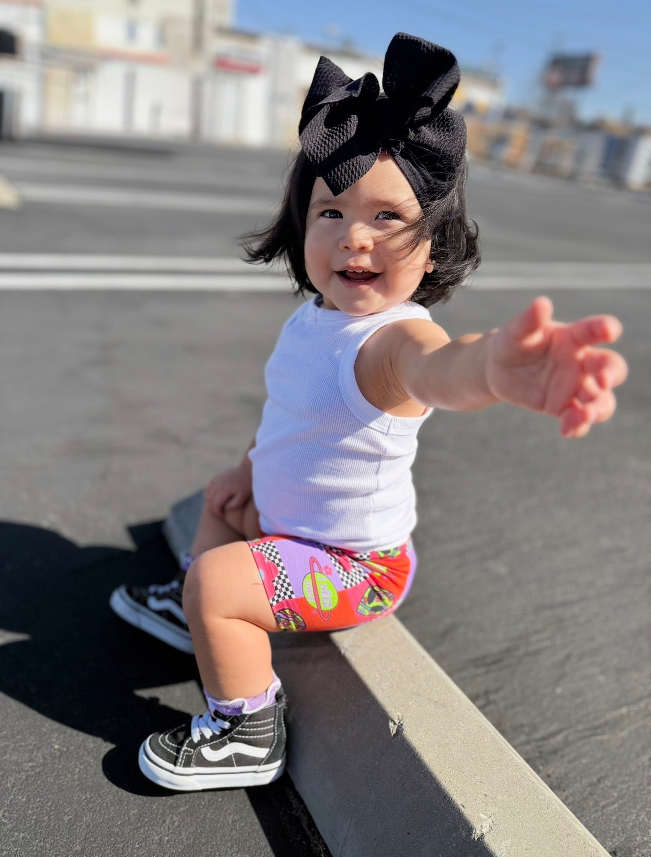 I Need Space Cotton Spandex Biker Shorts for Toddlers & Little Girls - Barely Tamed