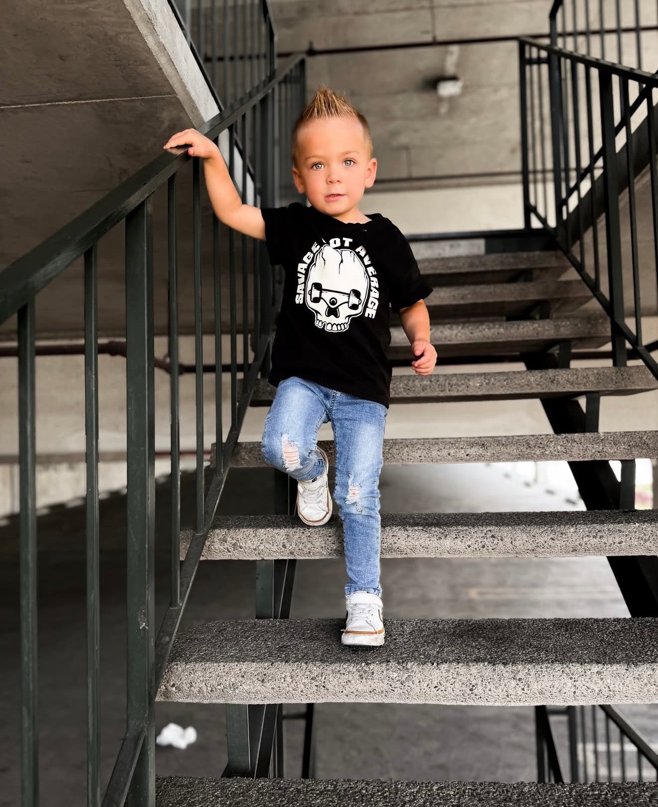 Savage Not Average Graphic T-Shirt- Black | Skate Tee - Barely Tamed