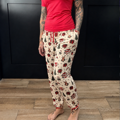 Pre-Order Tattooed Tidings Bamboo Joggers