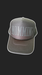 Mommin’ Trucker Hat | Black on Black - Barely Tamed